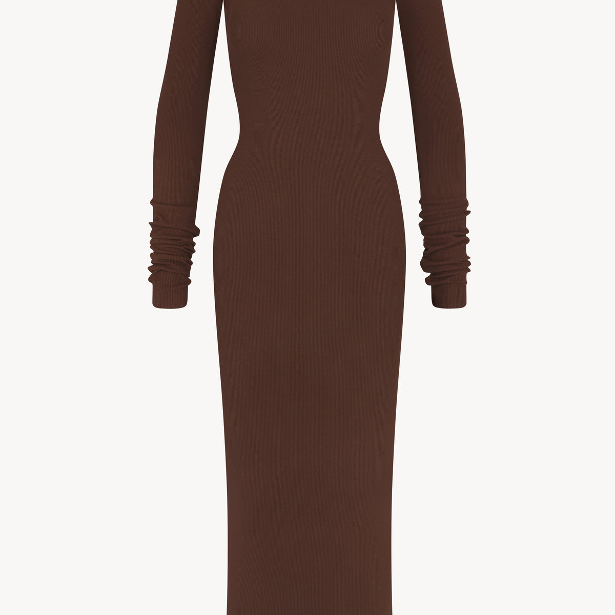 chocolate brown long sleeve midi dress Petal and Pup Women's Darby Long Sleeve Midi Dress