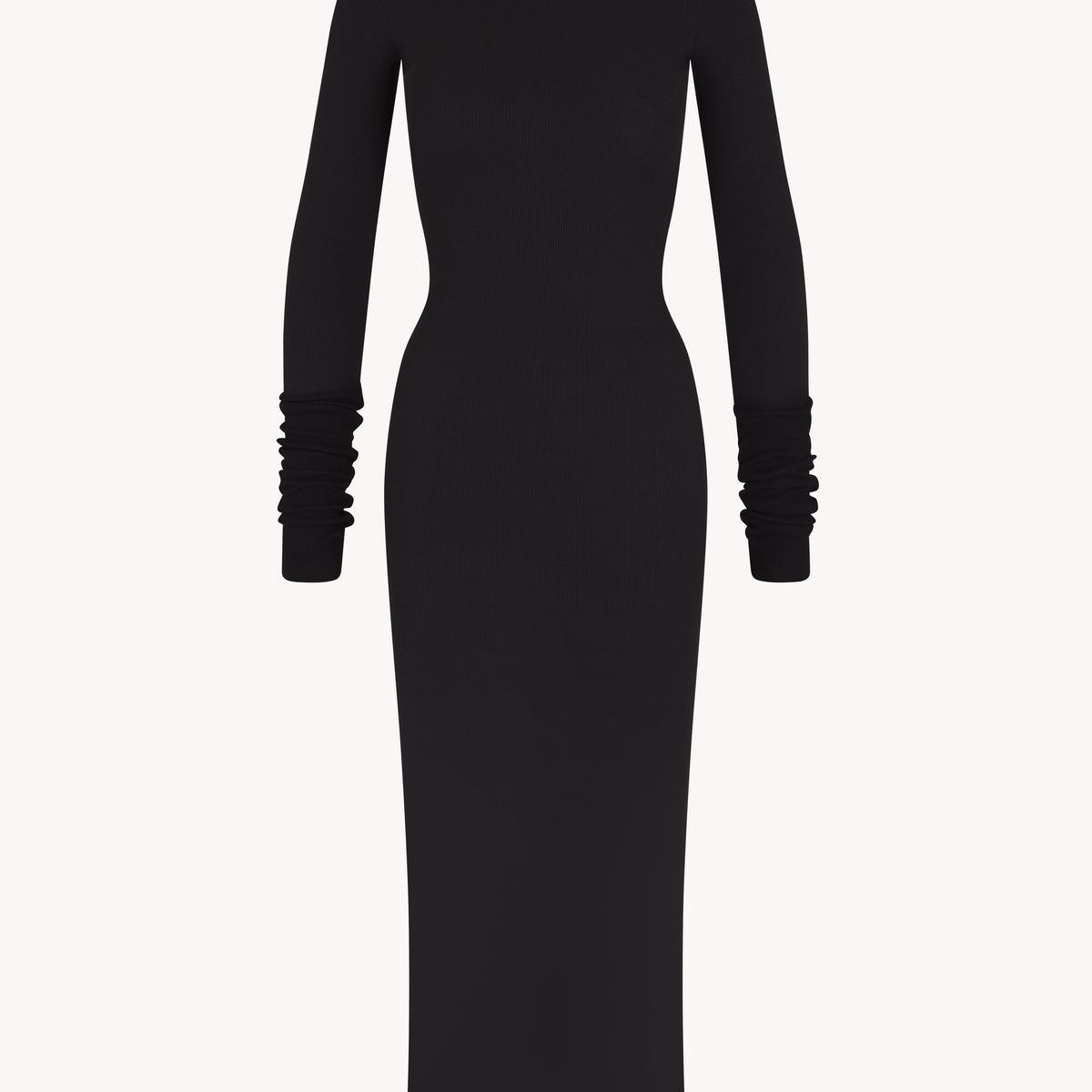 Eterne Long Sleeve Turtleneck Maxi Dress