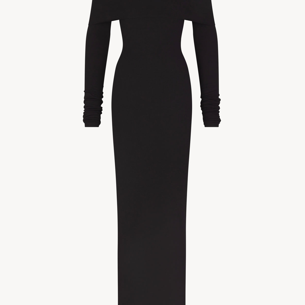 LONG SLEEVE OFF-SHOULDER MAXI DRESS LONG SLEEVE OFF-SHOULDER MAXI DRESS