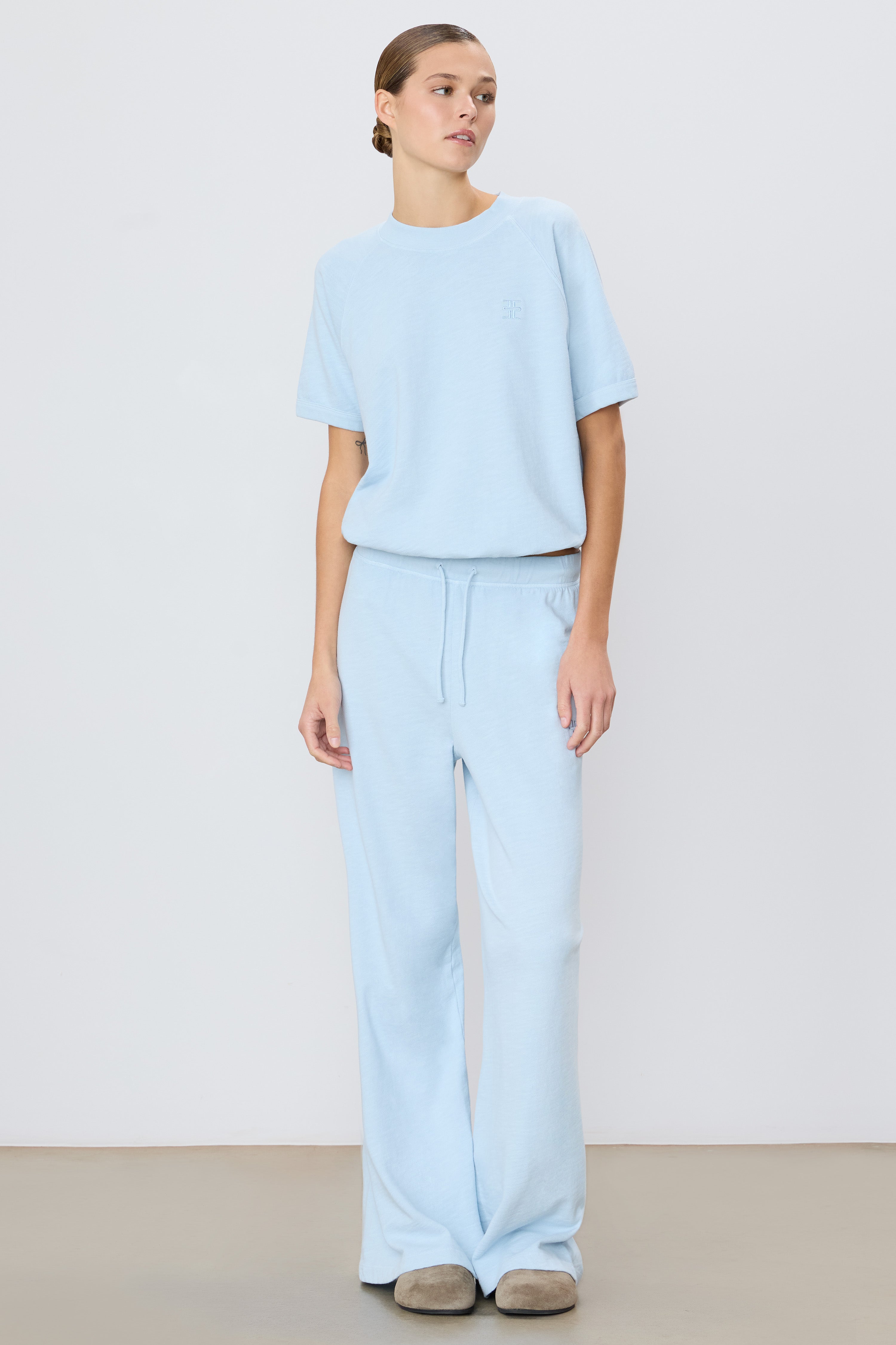 DRAWSTRING WIDE LEG SWEATPANT - ÉTERNE
