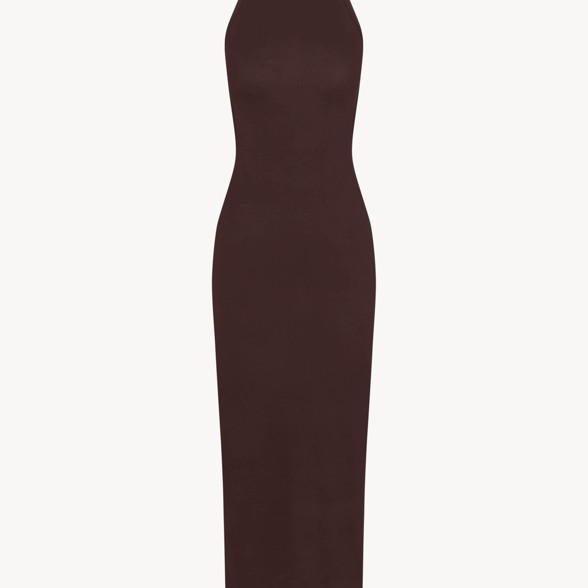 brown maxi dress halter Brown Bare Grace Halter Maxi Dress – STYLED BY ALX COUTURE main image 1