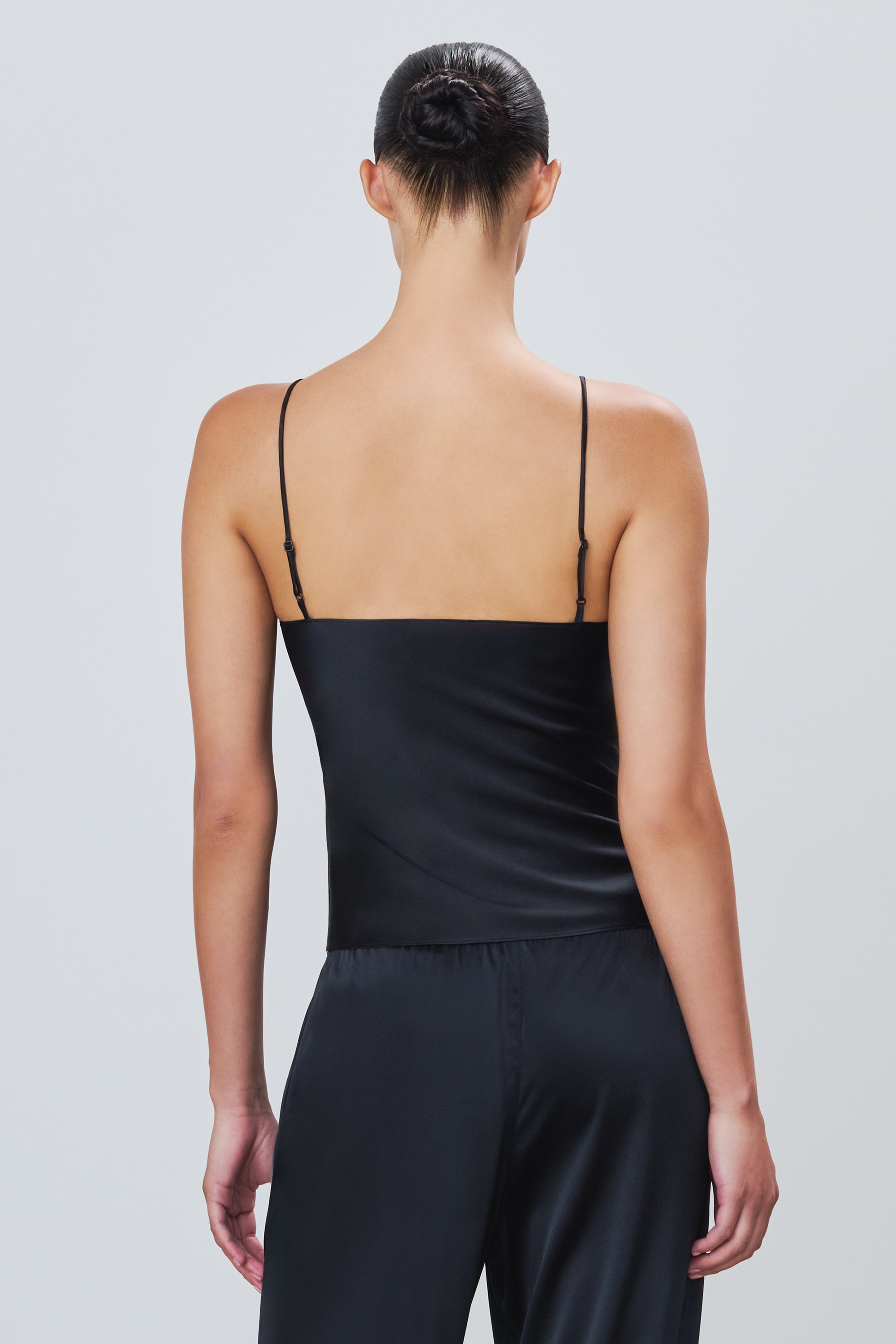 MILA SILK CAMISOLE BLACK