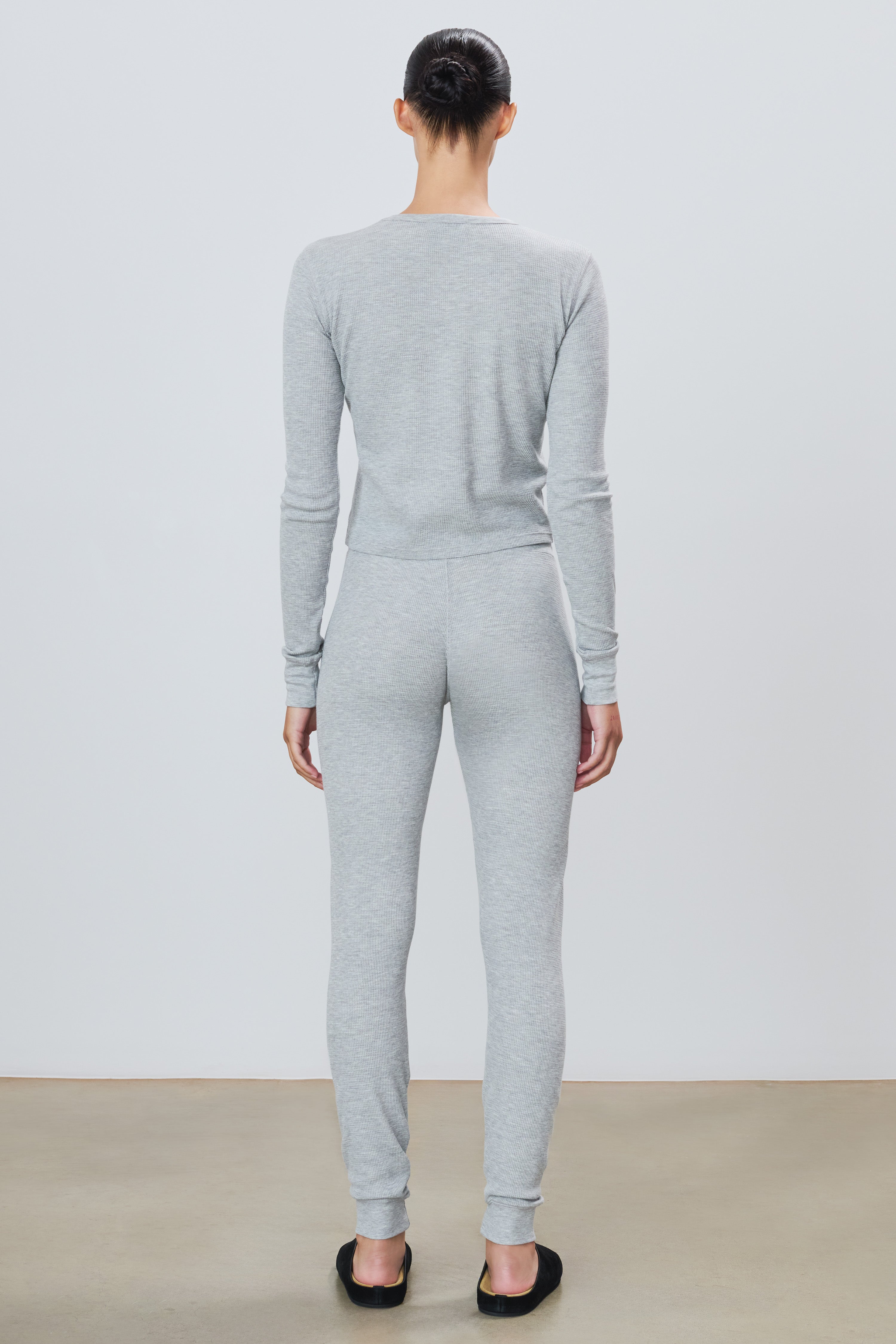 Thermal Drawstring Pant Heather Grey