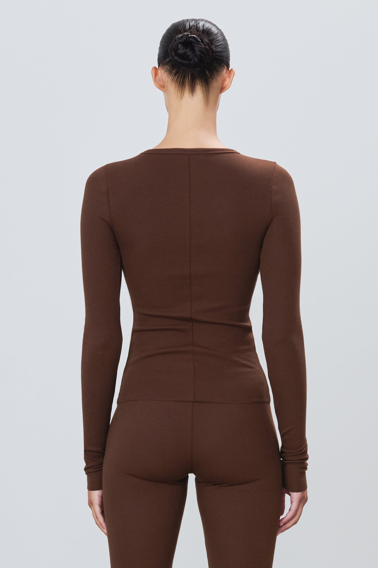 LONG SLEEVE FITTED TOP - ÉTERNE