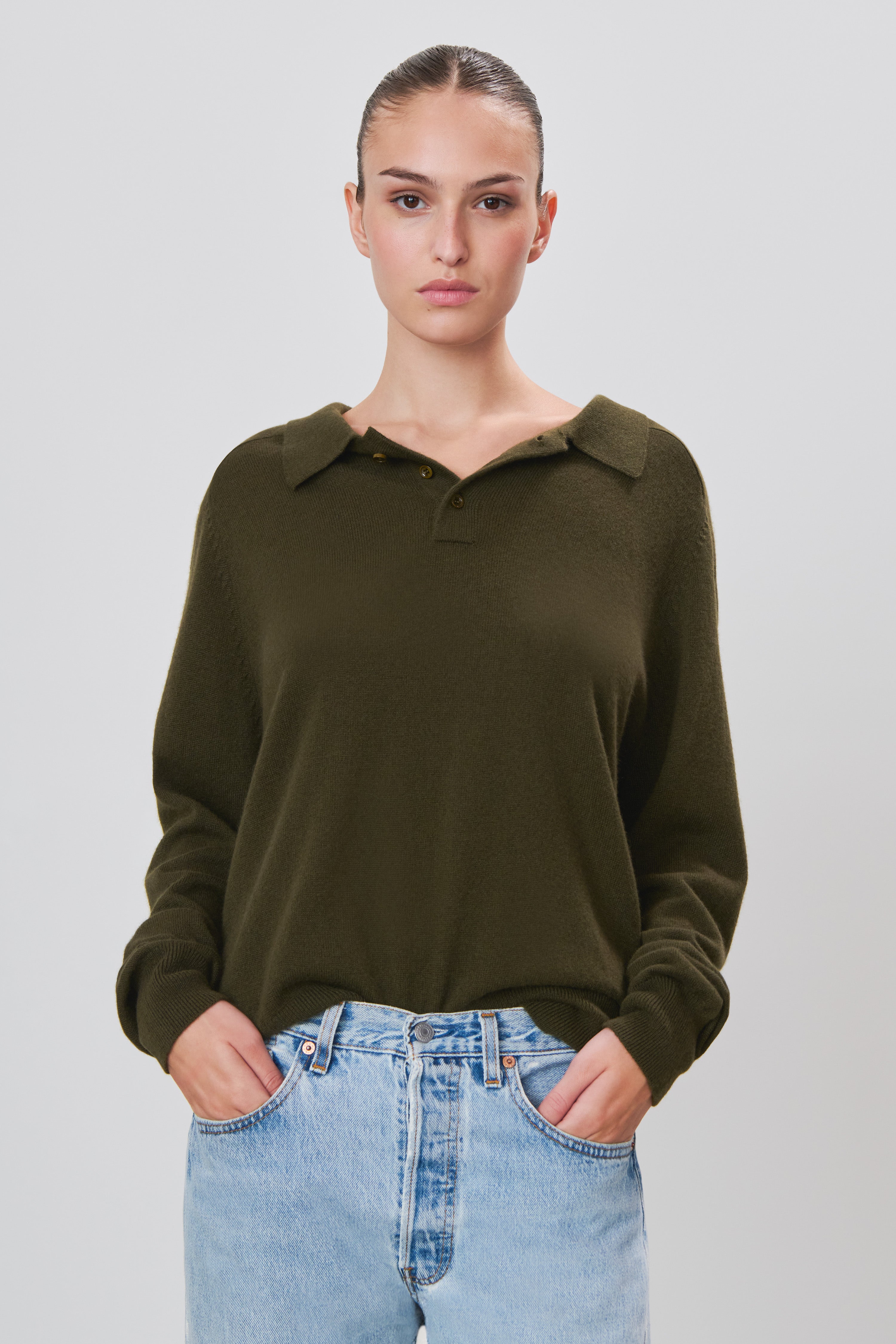 BRADY CASHMERE SWEATER MOSS