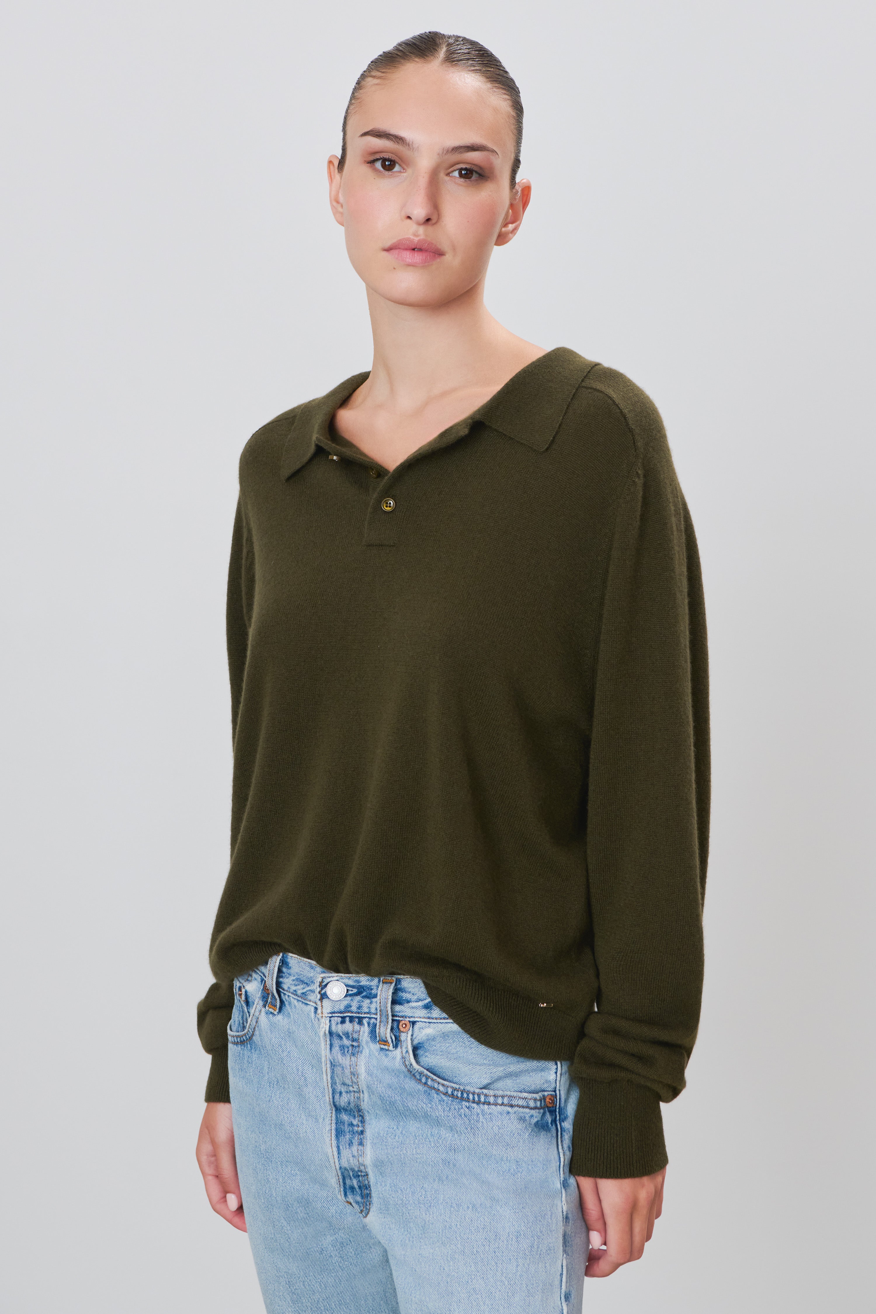 BRADY CASHMERE SWEATER MOSS