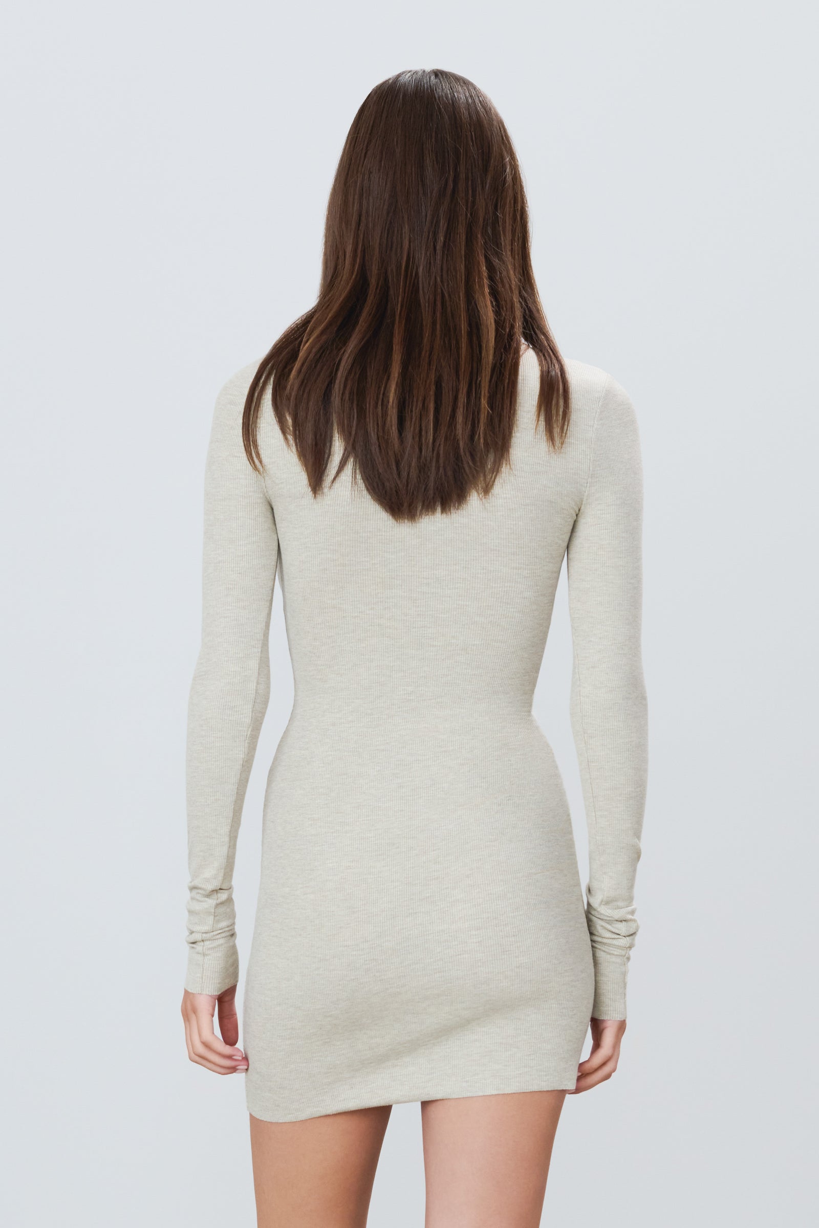 LONG SLEEVE TURTLENECK MINI DRESS - ÉTERNE