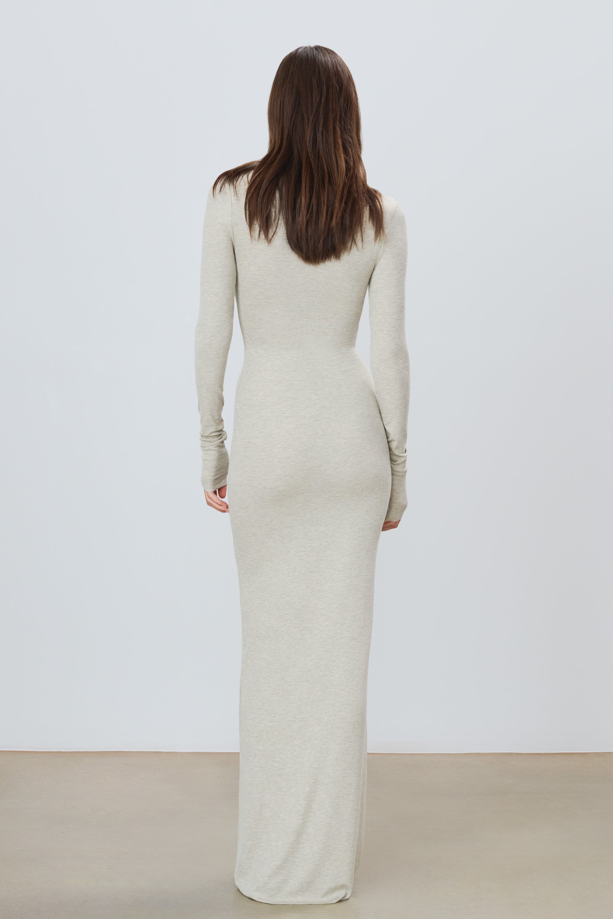 LONG SLEEVE TURTLENECK MAXI DRESS - ÉTERNE