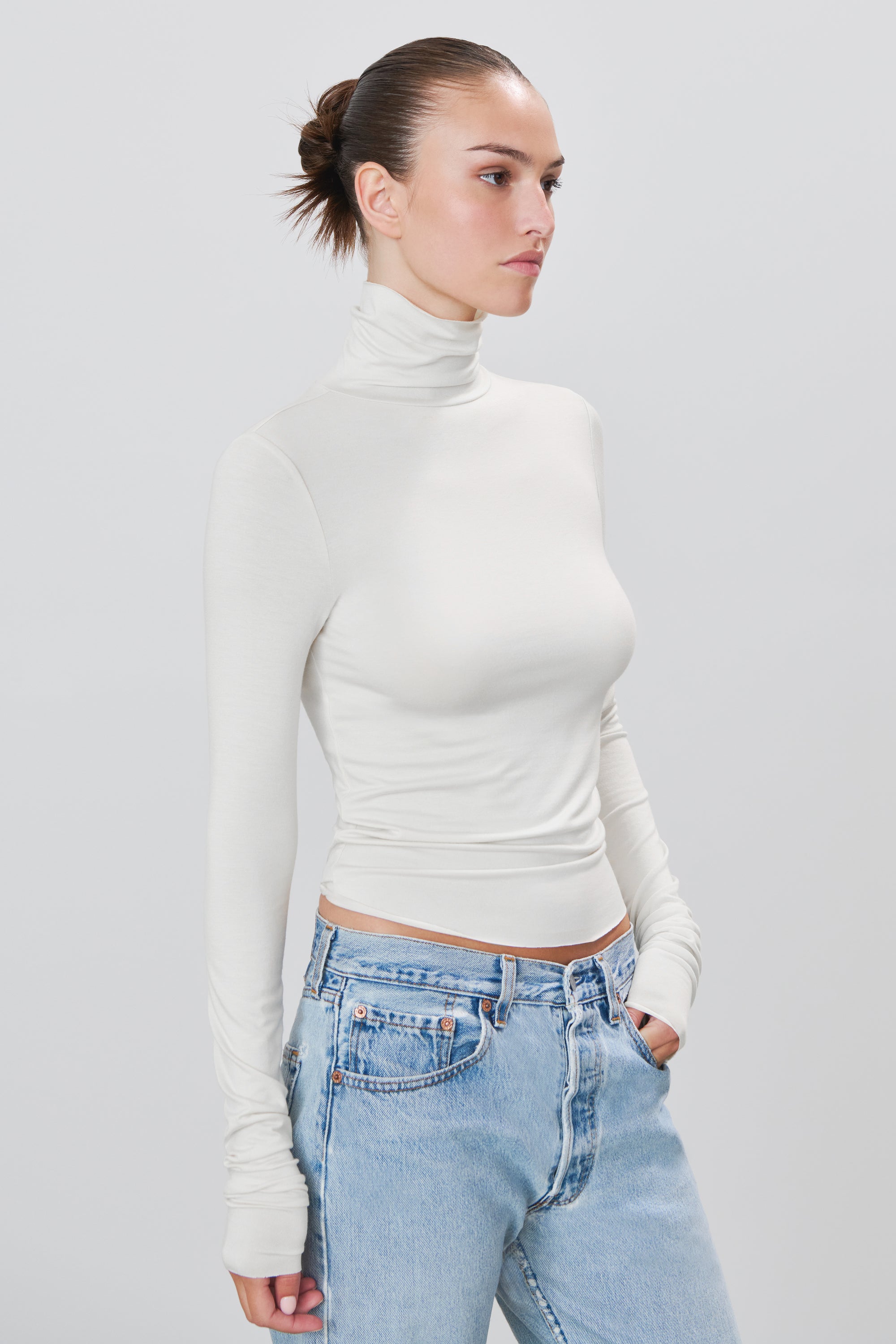 FITTED TURTLENECK TOP - ÉTERNE