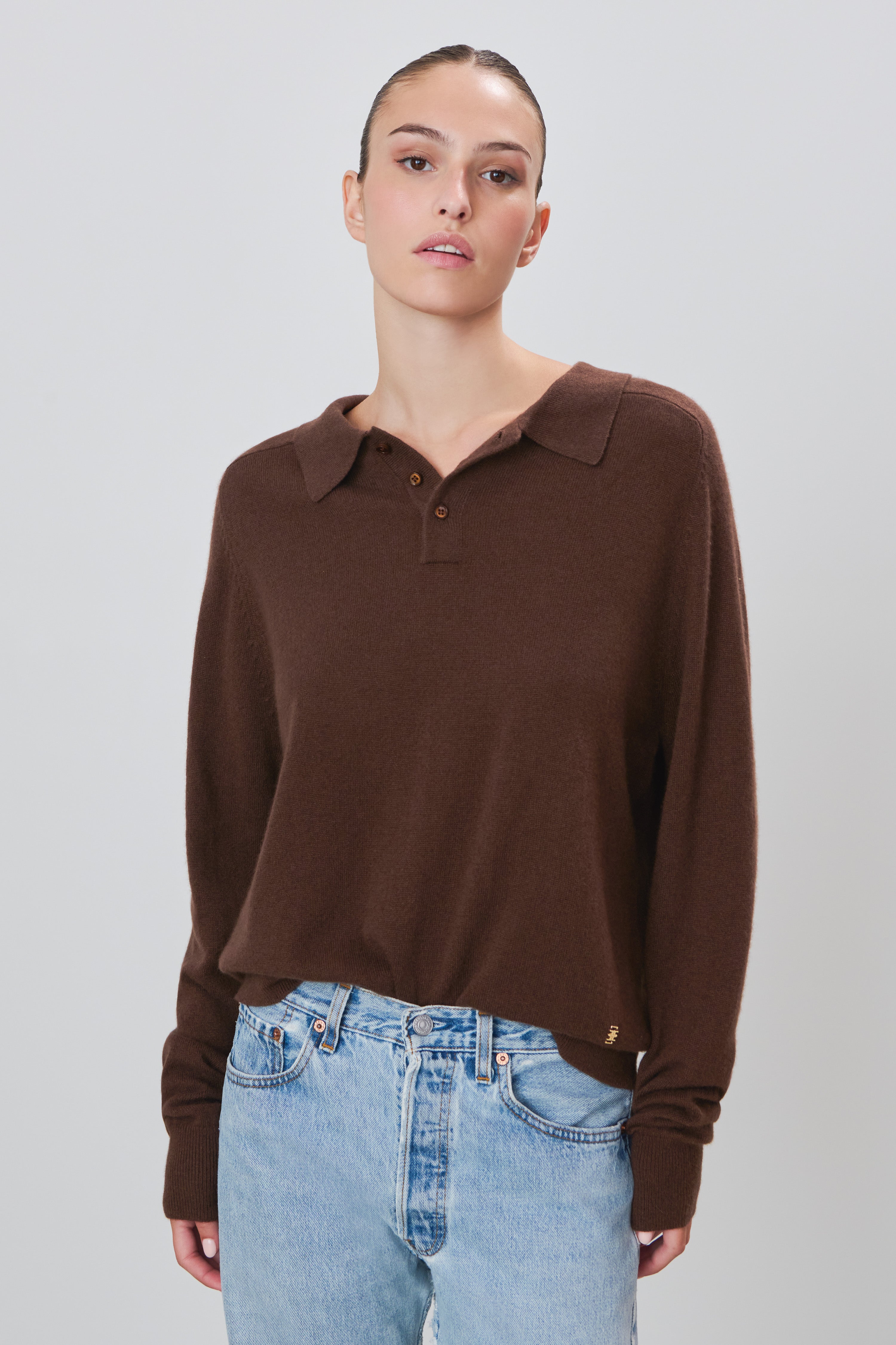 BRADY CASHMERE SWEATER CHOCOLATE