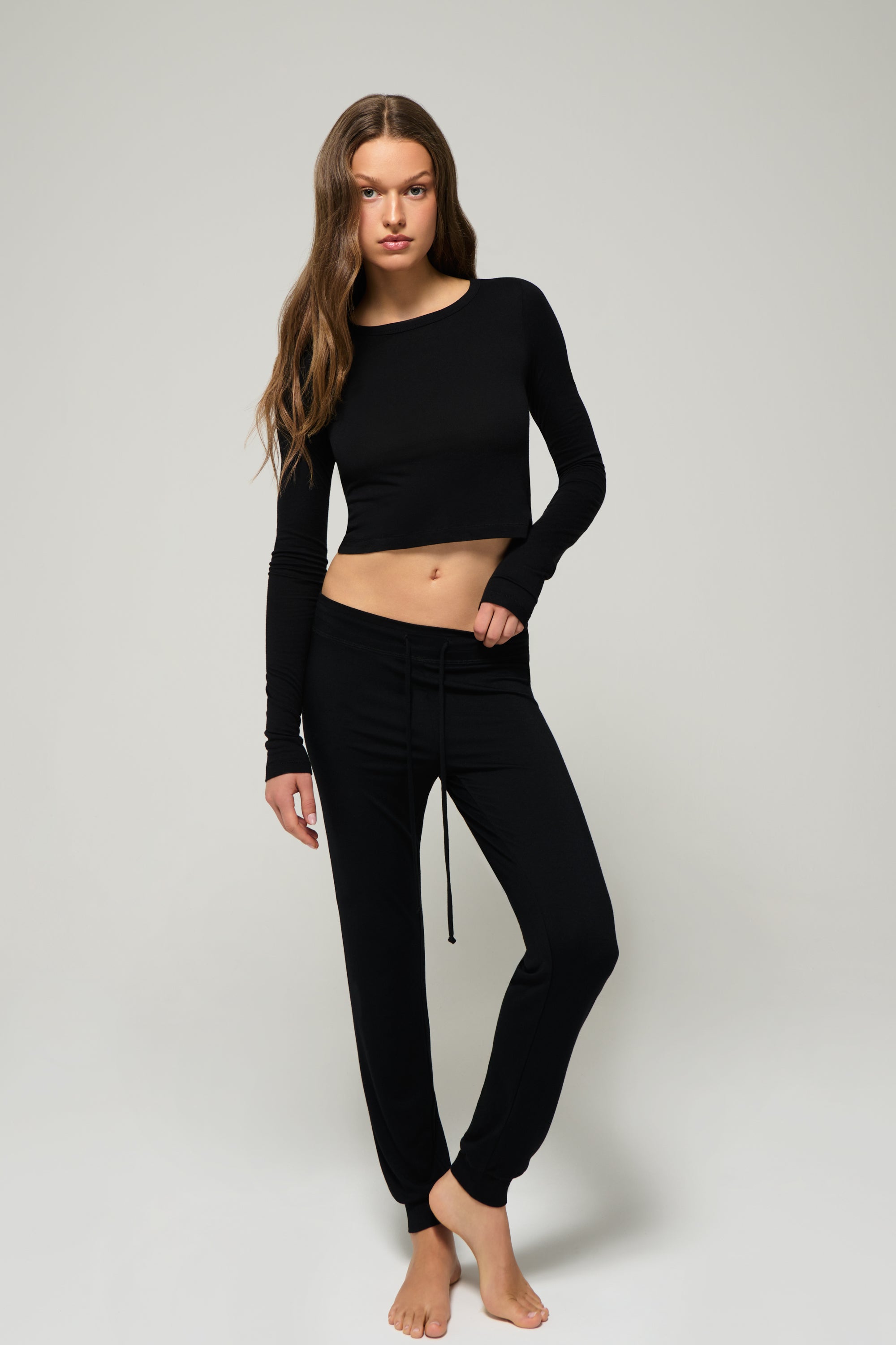 Drawstring Pant Black