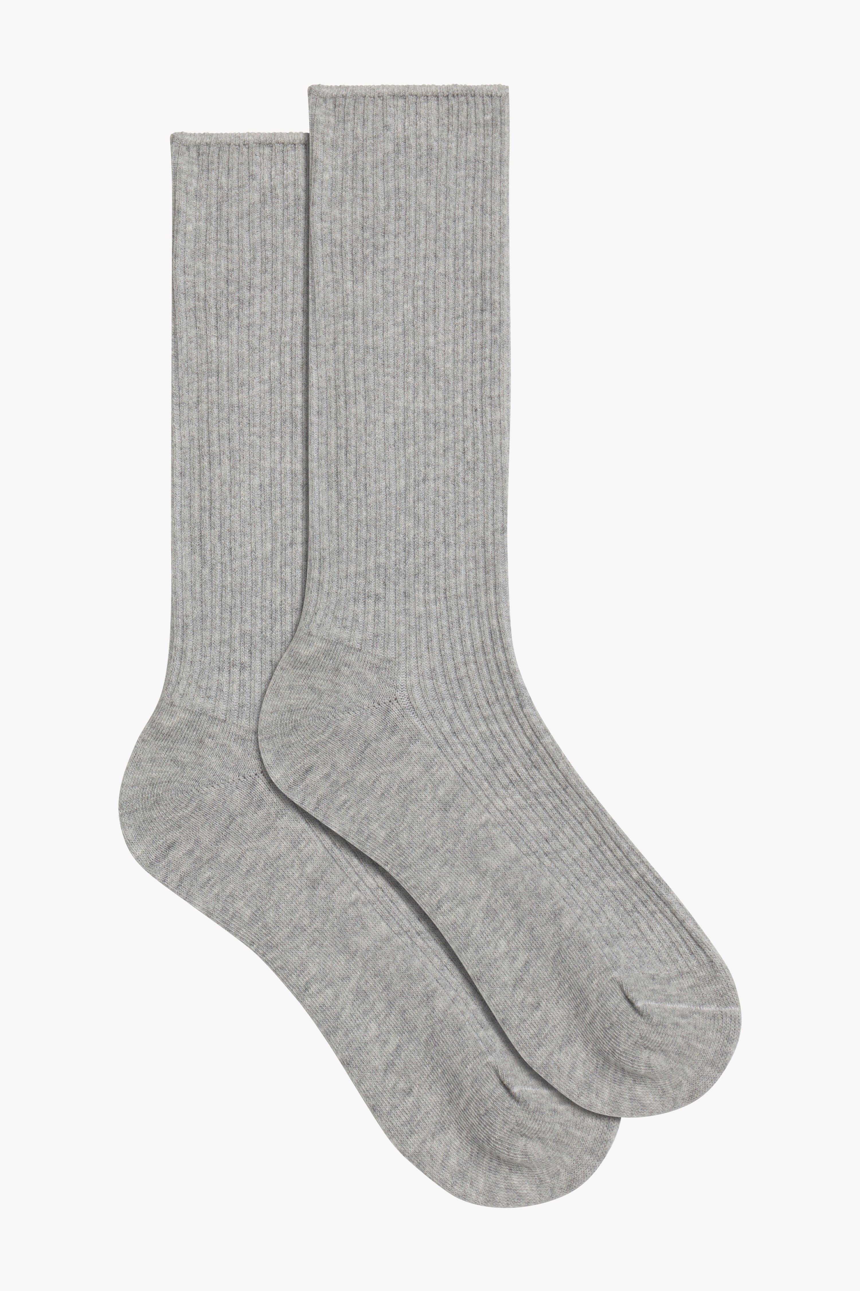 CLASSIC RIBBED SOCK HEATHER GREY