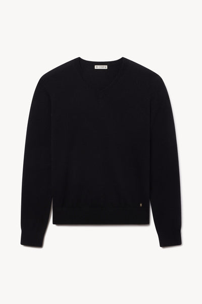 Clive V-Neck Sweater Black