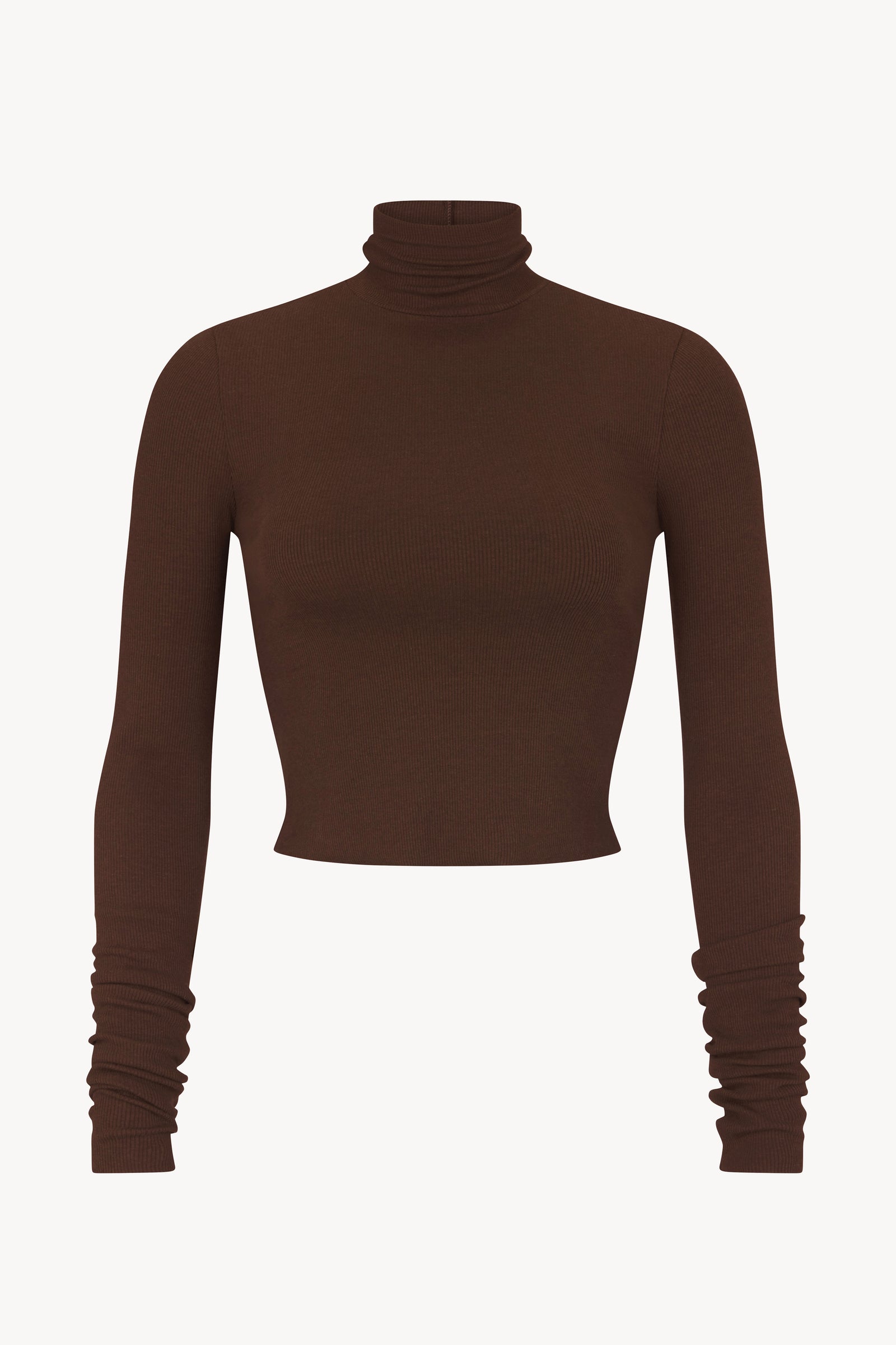 CROPPED FITTED TURTLENECK TOP - ÉTERNE
