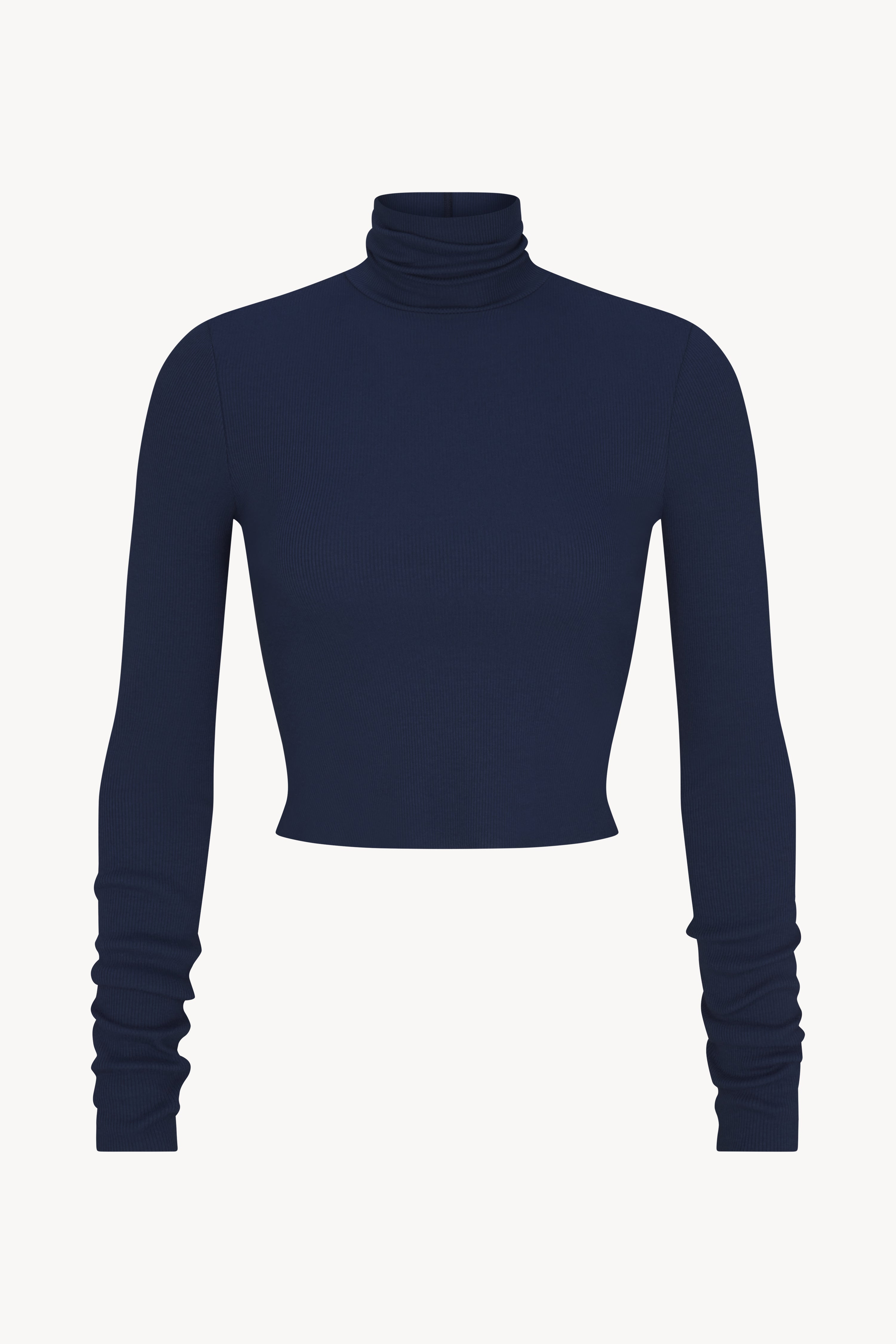 Navy turtleneck top hotsell