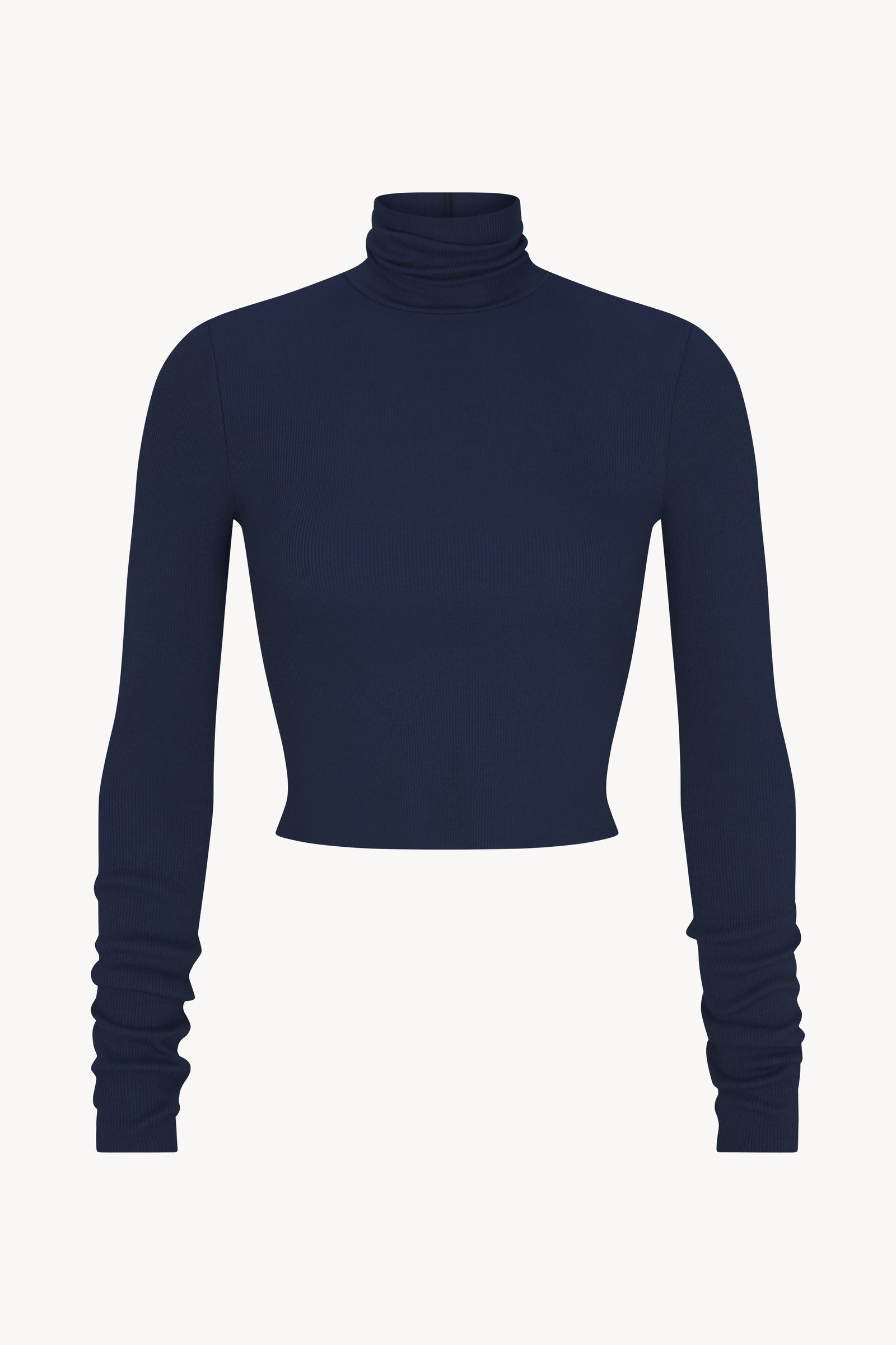 CROPPED FITTED TURTLENECK TOP - ÉTERNE
