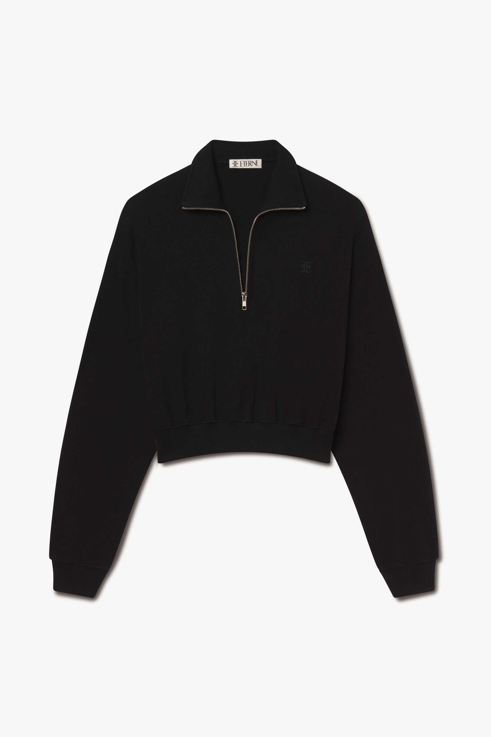 CROPPED HALF-ZIP SWEATSHIRT - ÉTERNE