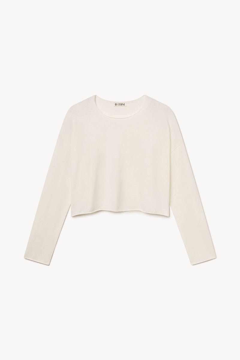 CROPPED BOATNECK TOP - ÉTERNE