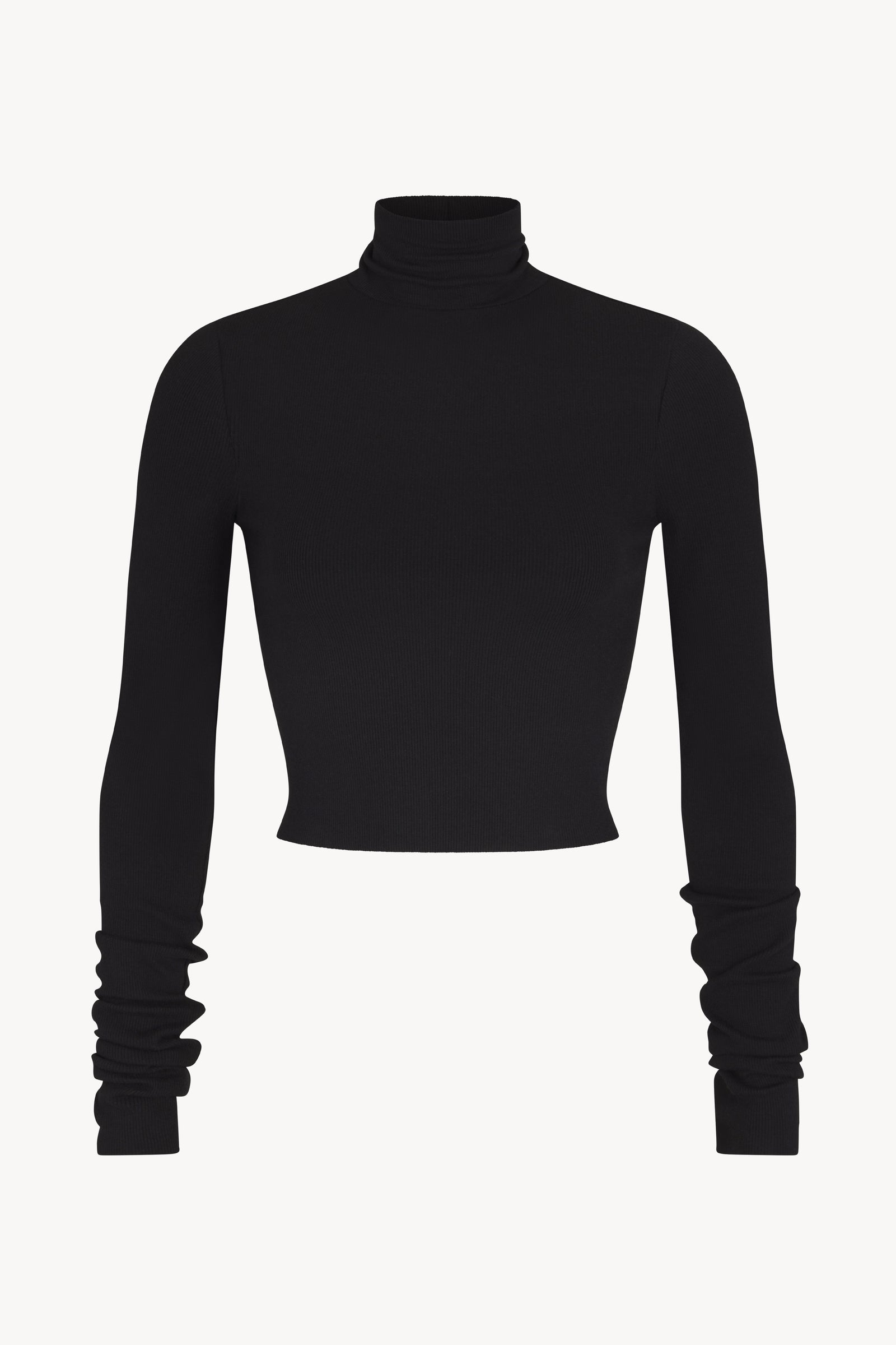 CROPPED FITTED TURTLENECK TOP - ÉTERNE