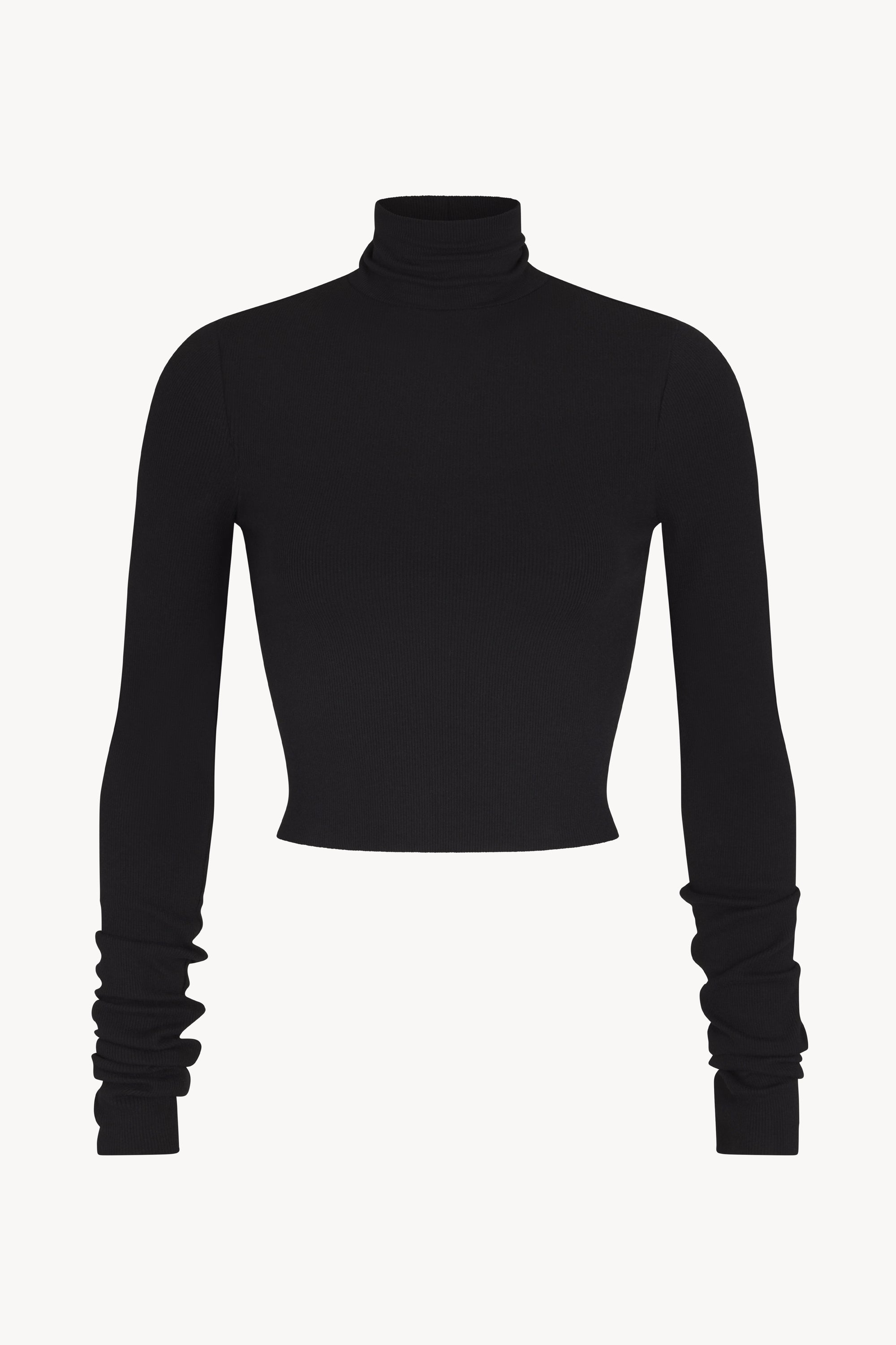 CROPPED FITTED TURTLENECK TOP - ÉTERNE