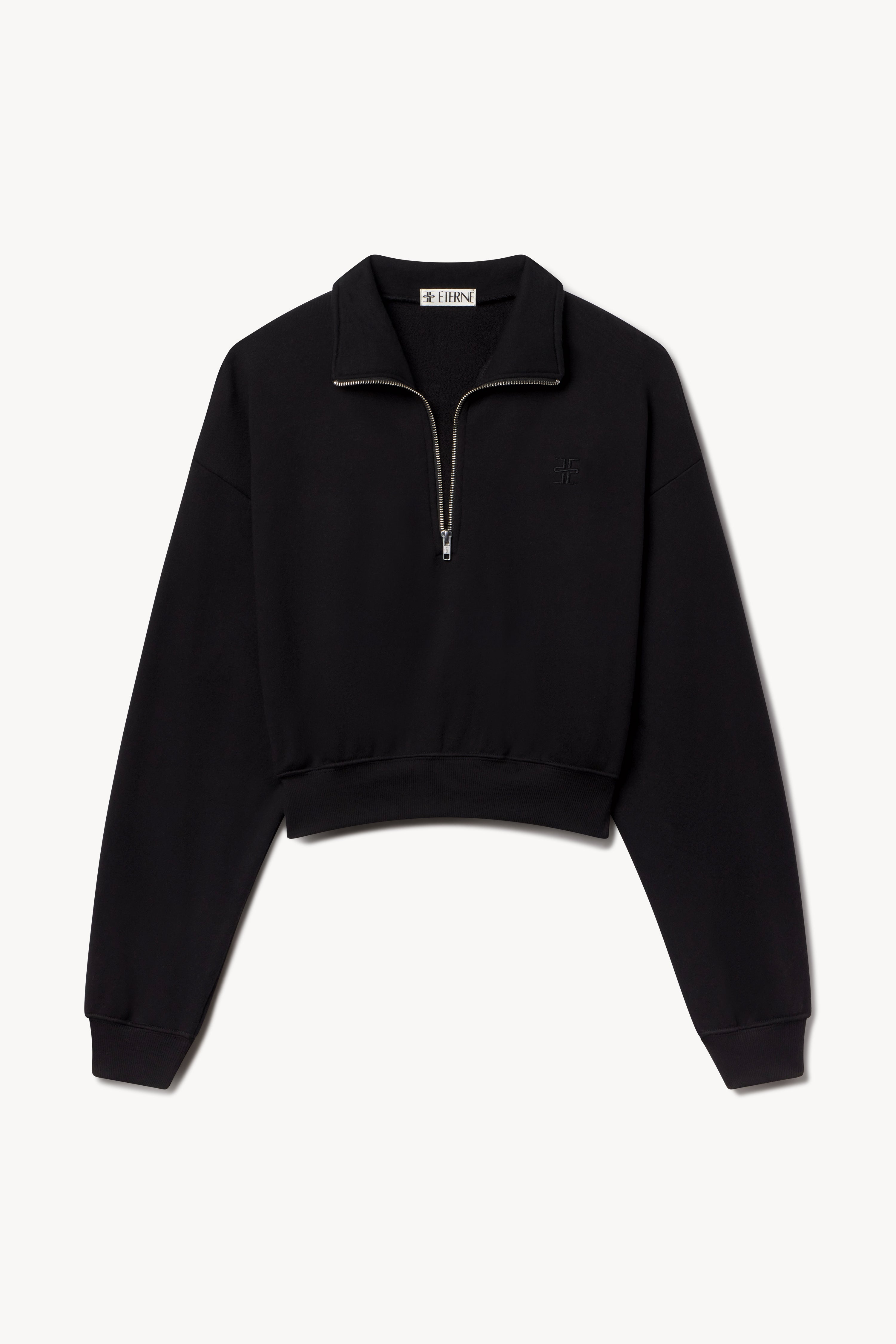 Cropped half zip jacket hotsell