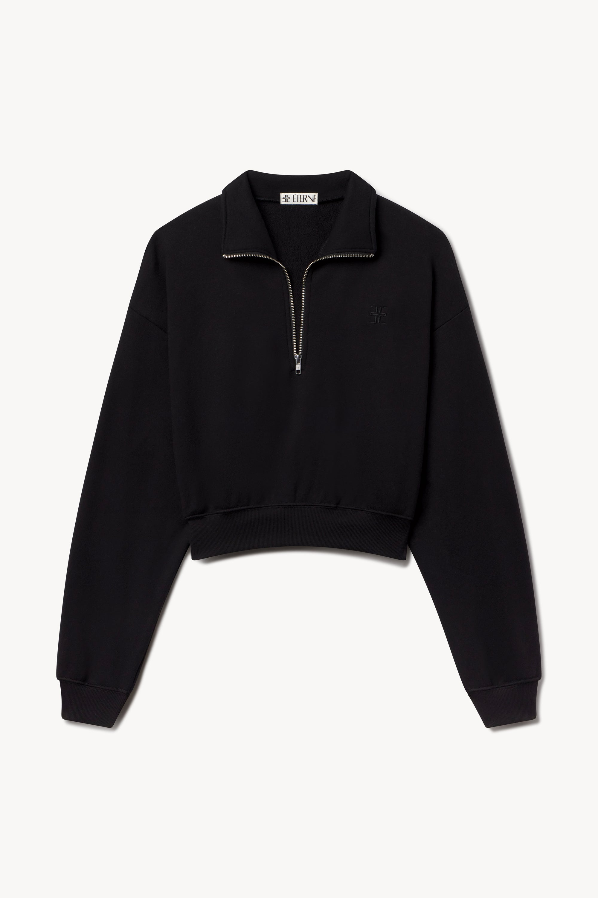 CROPPED HALF-ZIP SWEATSHIRT - ÉTERNE