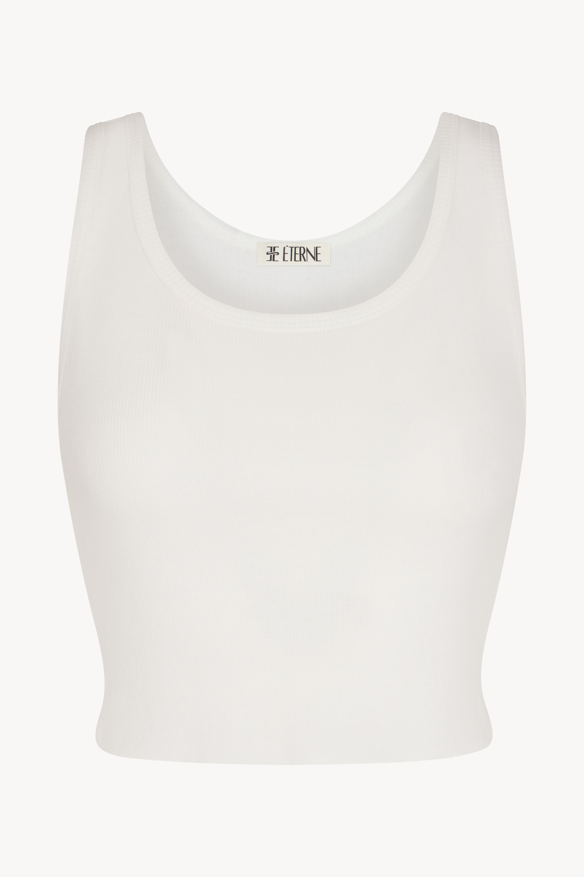 CROPPED SCOOP NECK TANK - ÉTERNE