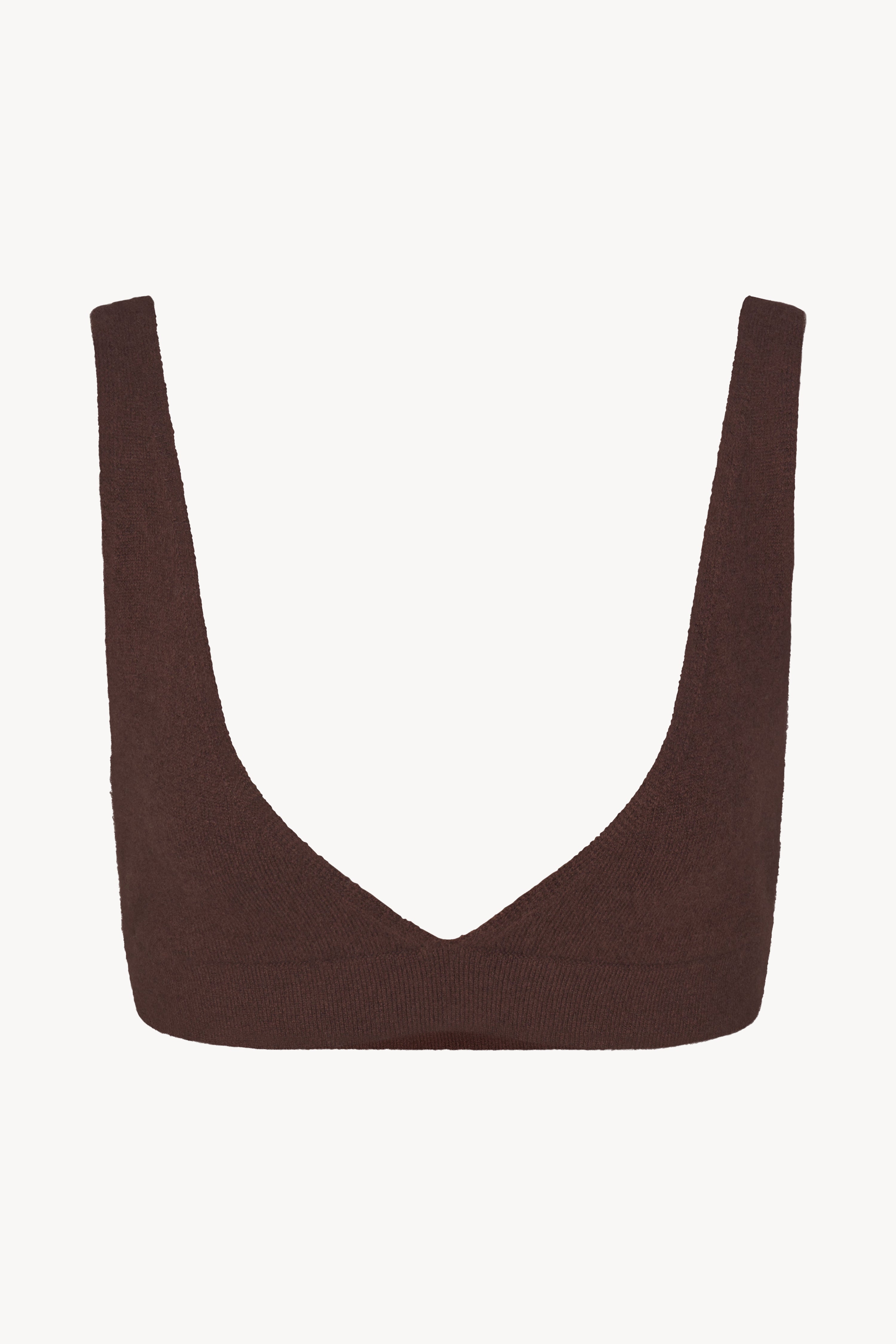 WILLA CASHMERE BRA CHOCOLATE