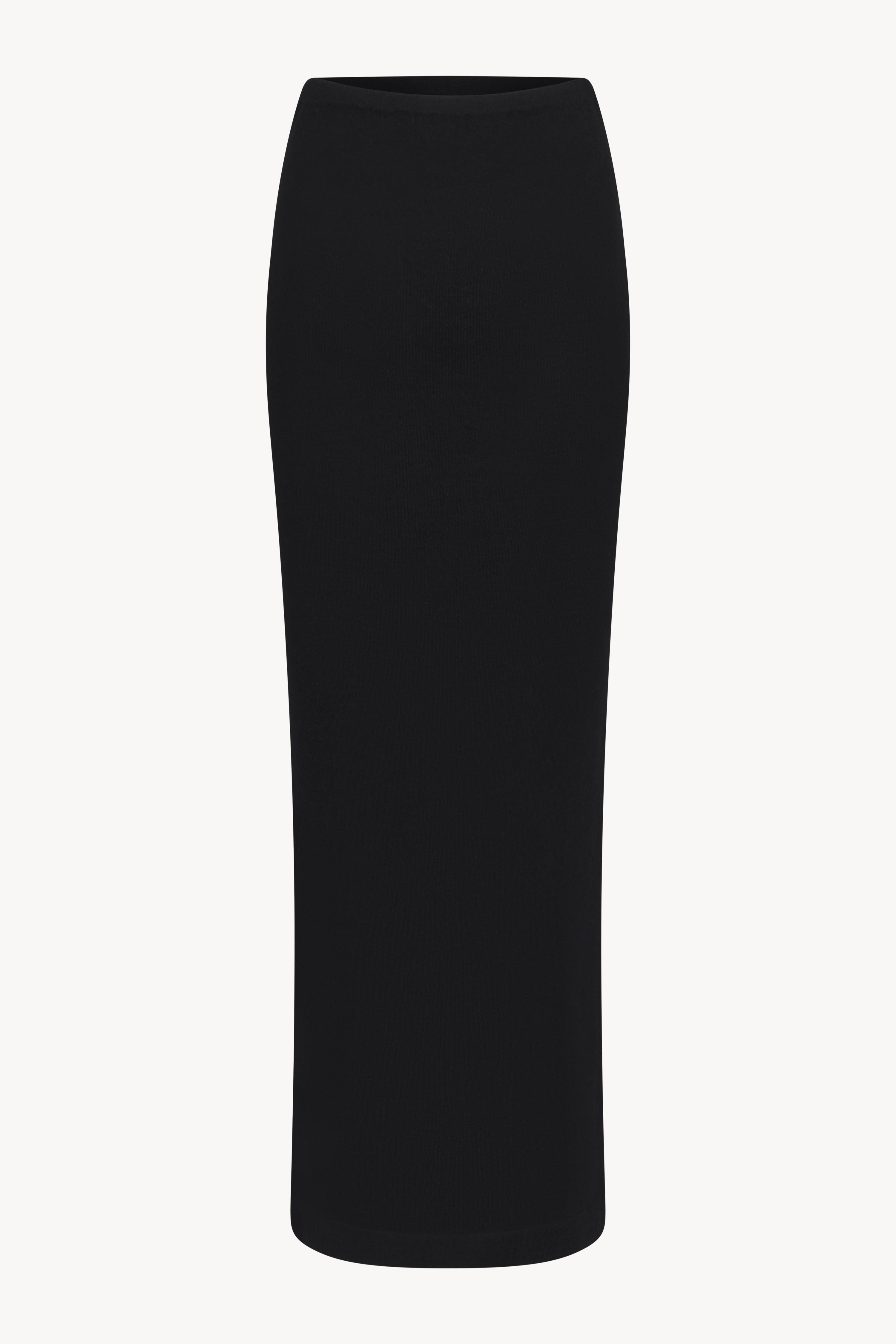 Emma Cashmere Skirt Black