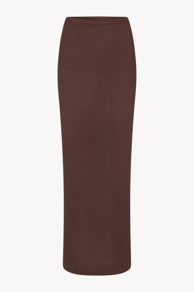 Emma Cashmere Skirt Chocolate