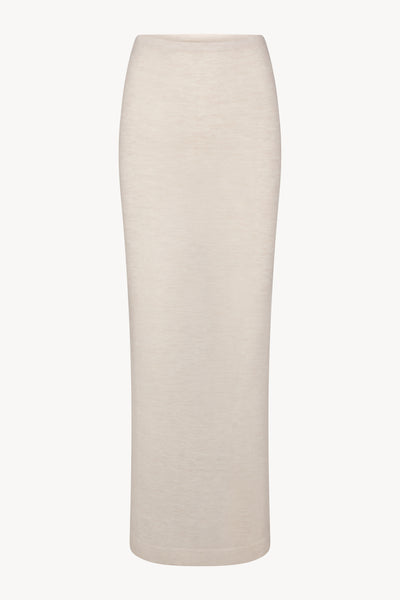 EMMA CASHMERE SKIRT HEATHER OATMEAL