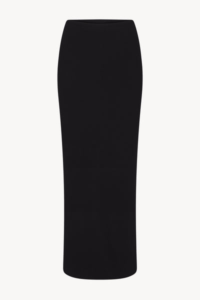 Emma Butter Rib Skirt Black