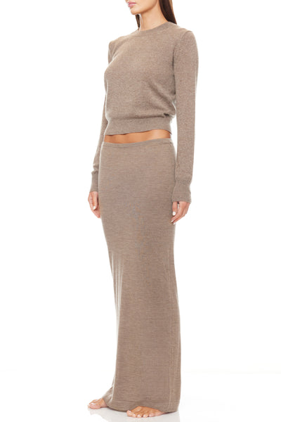 Emma Cashmere Skirt Millet