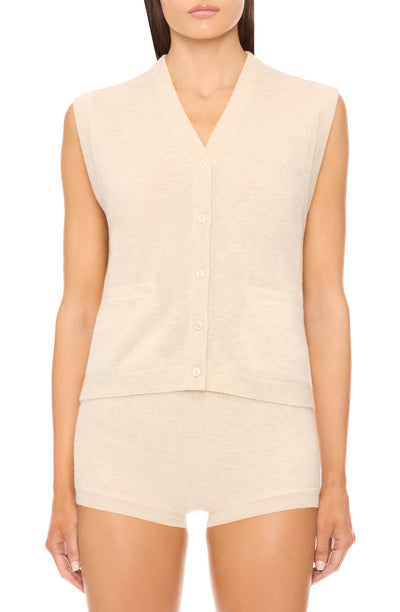 Elton Vest Heather Oatmeal