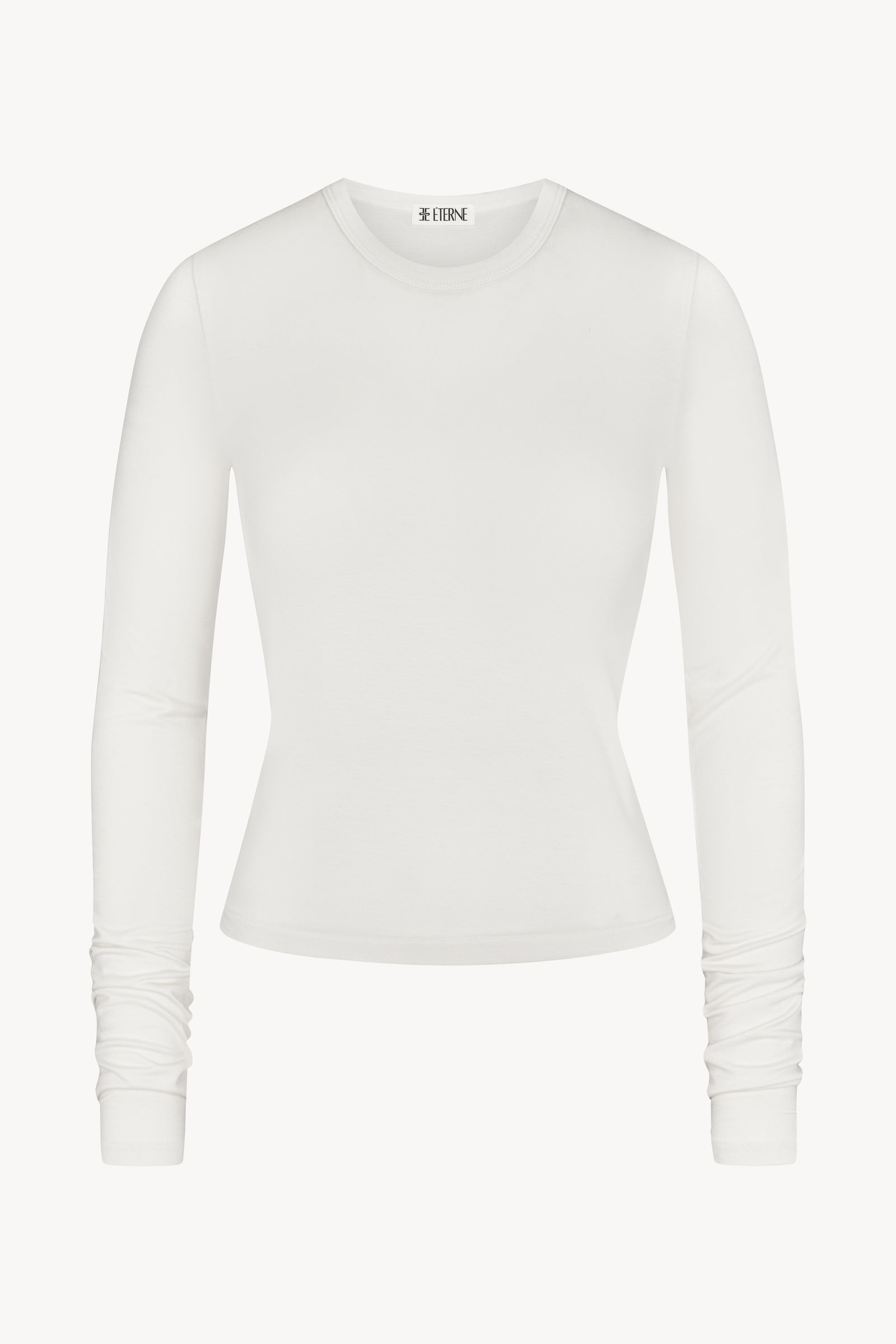 FITTED CREWNECK LONG SLEEVE T-SHIRT - ÉTERNE