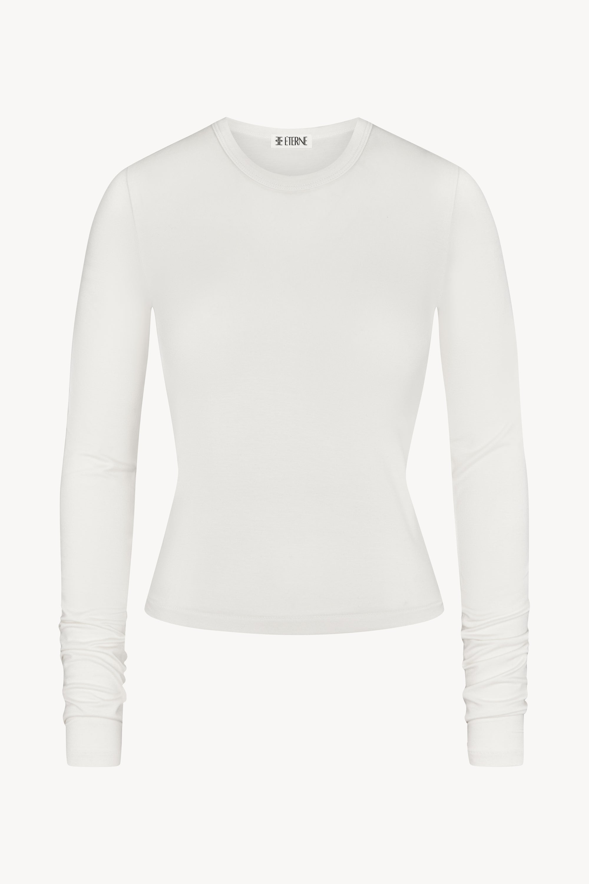 FITTED CREWNECK LONG SLEEVE T-SHIRT - ÉTERNE