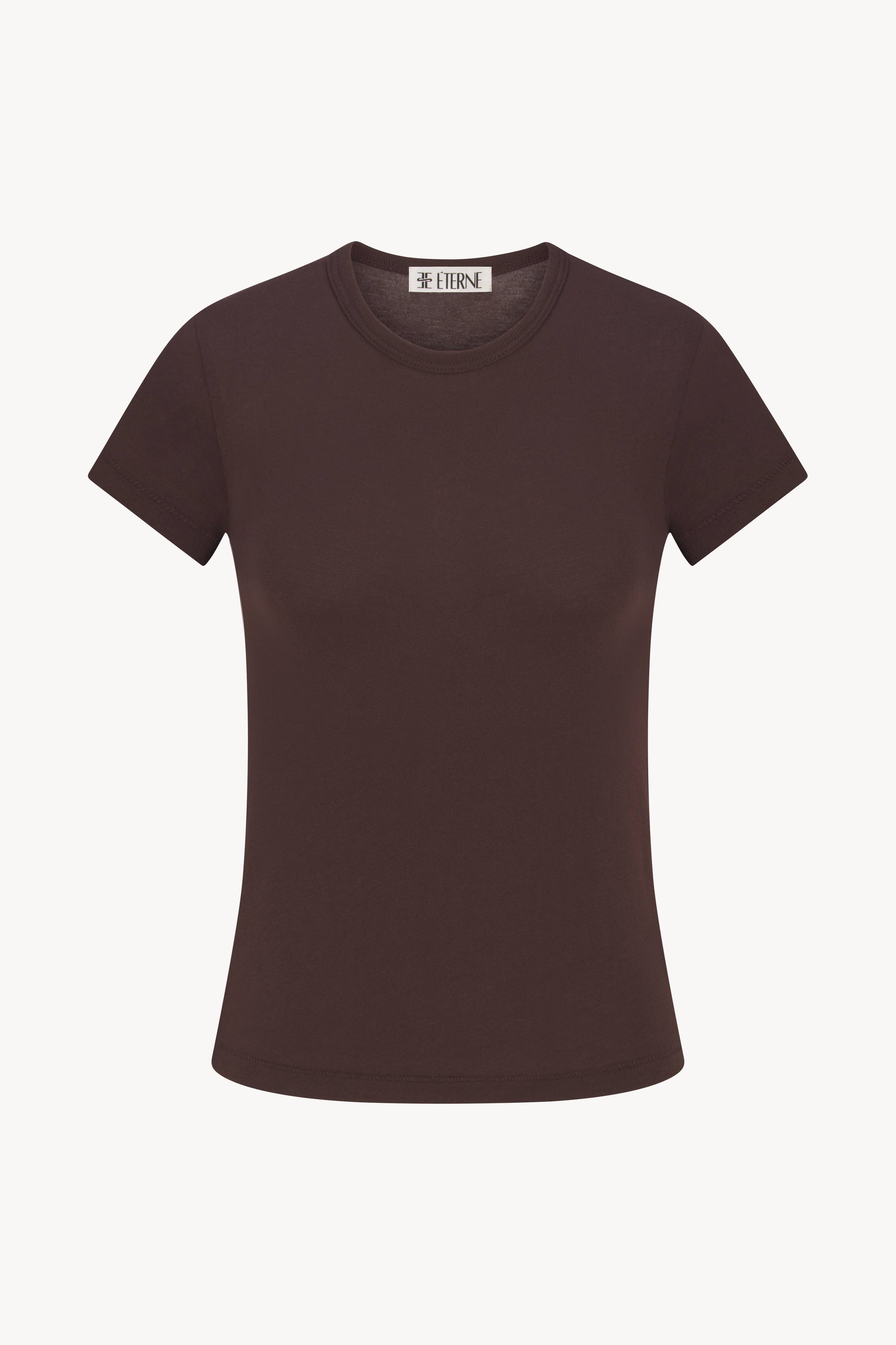 FITTED CREWNECK SHORT SLEEVE T-SHIRT - ÉTERNE