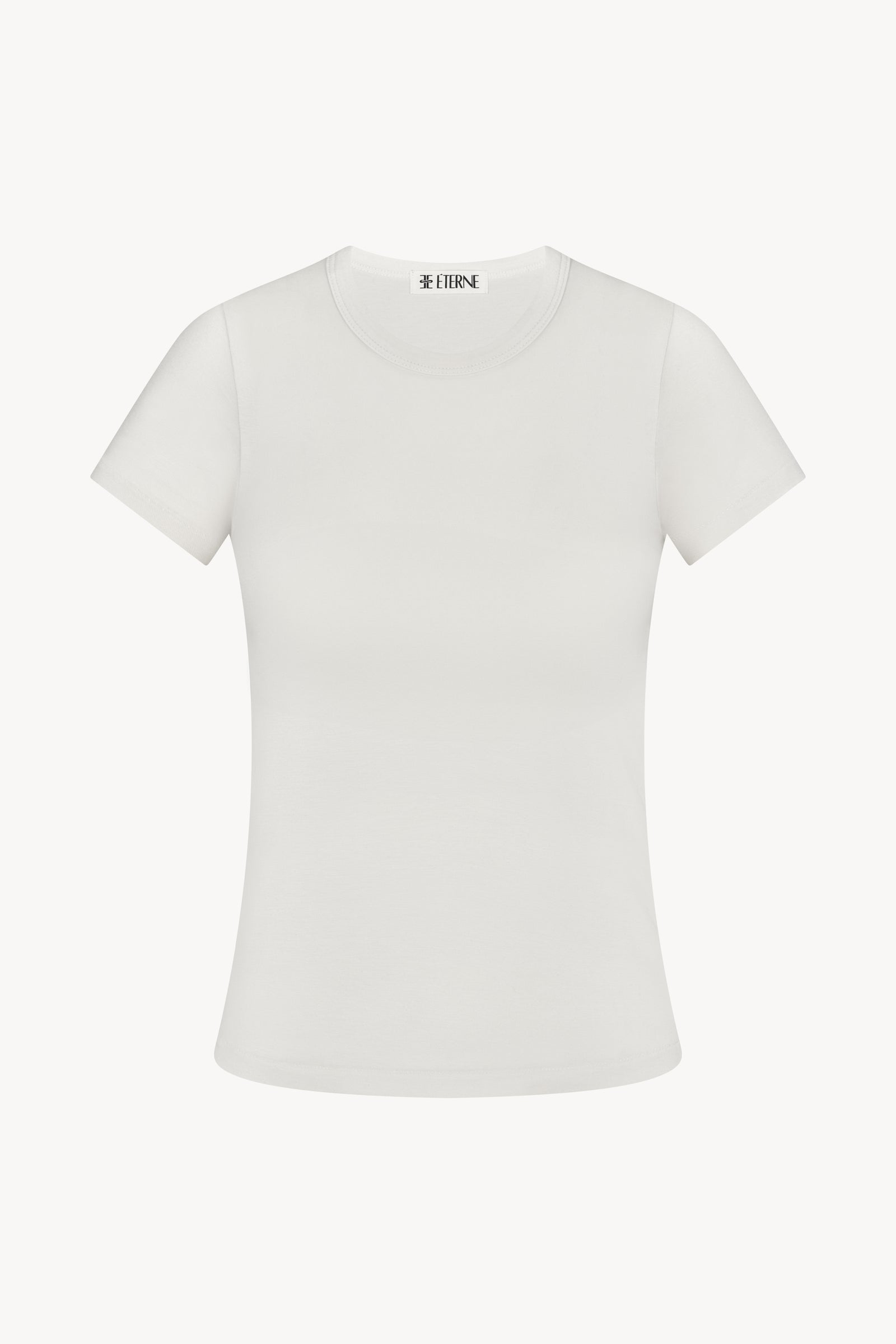 FITTED CREWNECK SHORT SLEEVE T-SHIRT - ÉTERNE
