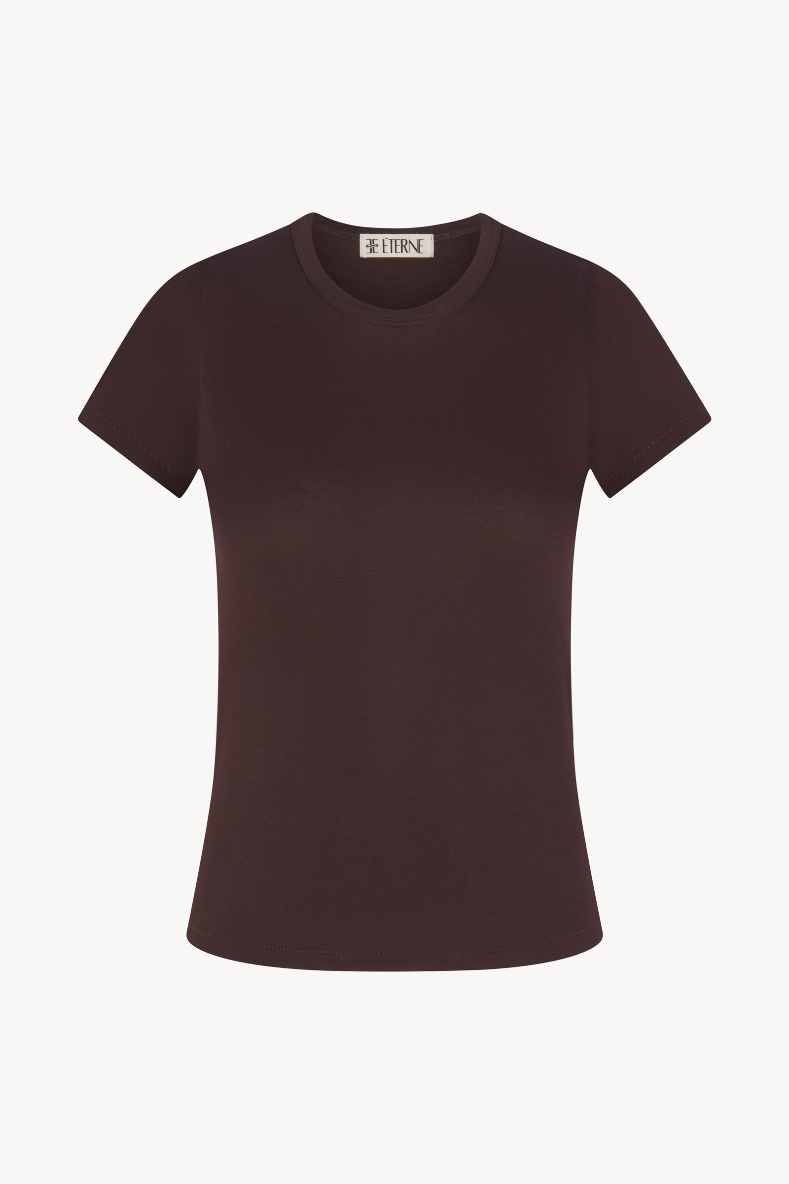 FITTED CREWNECK SHORT SLEEVE T-SHIRT - ÉTERNE