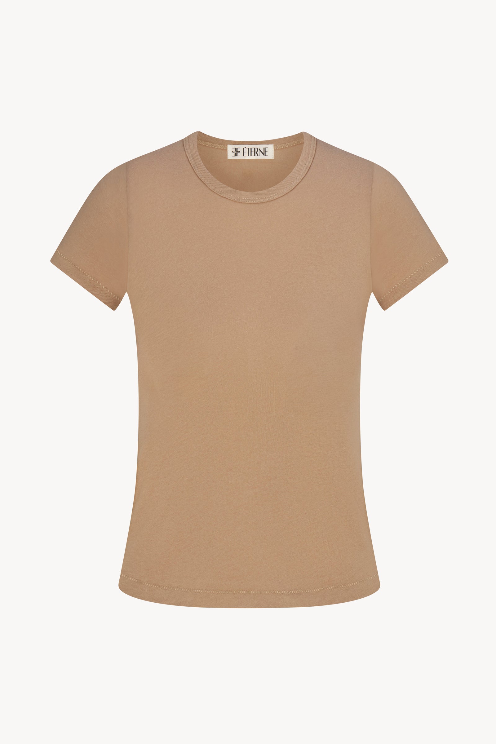 FITTED CREWNECK SHORT SLEEVE T-SHIRT - ÉTERNE