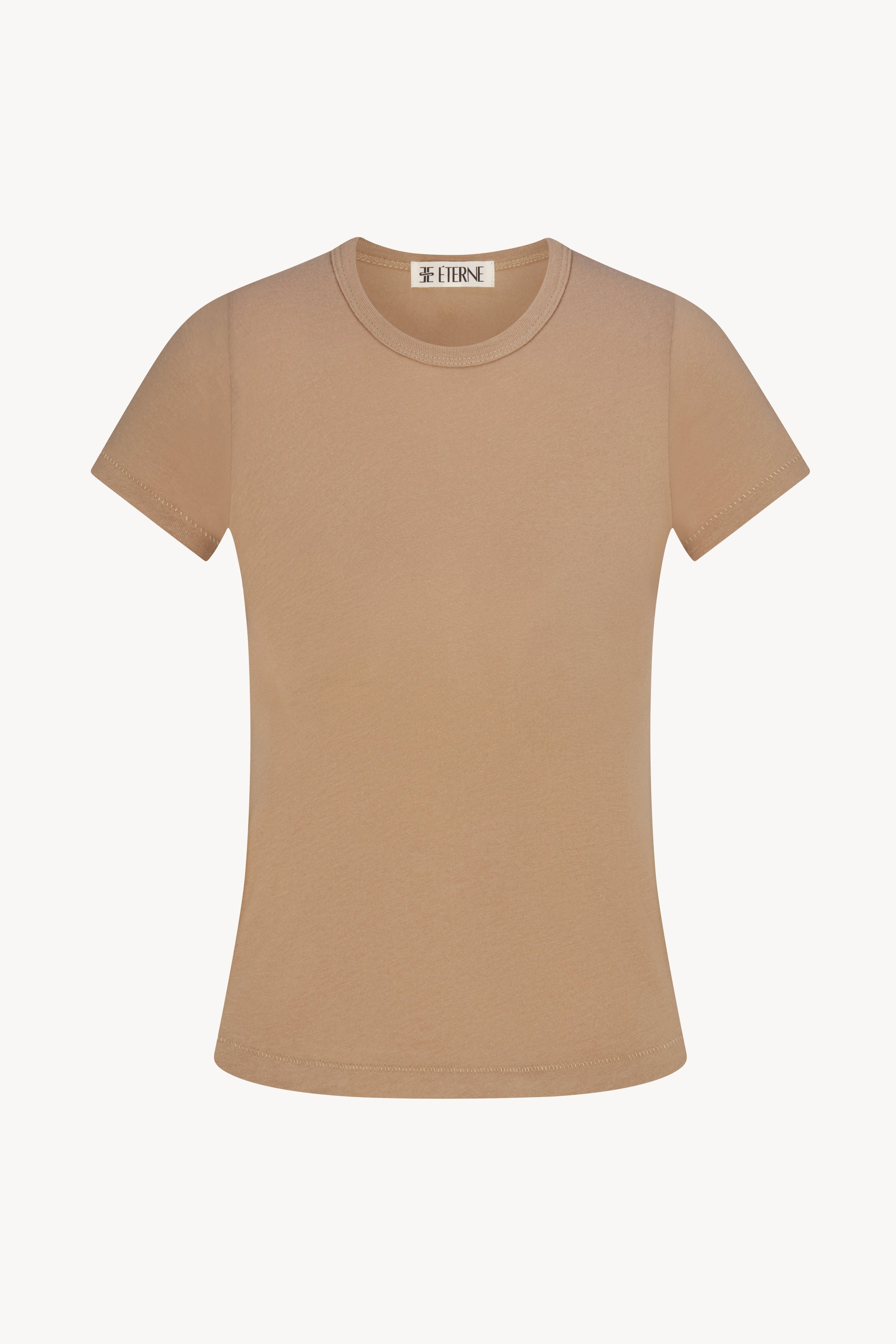 FITTED CREWNECK SHORT SLEEVE T-SHIRT - ÉTERNE