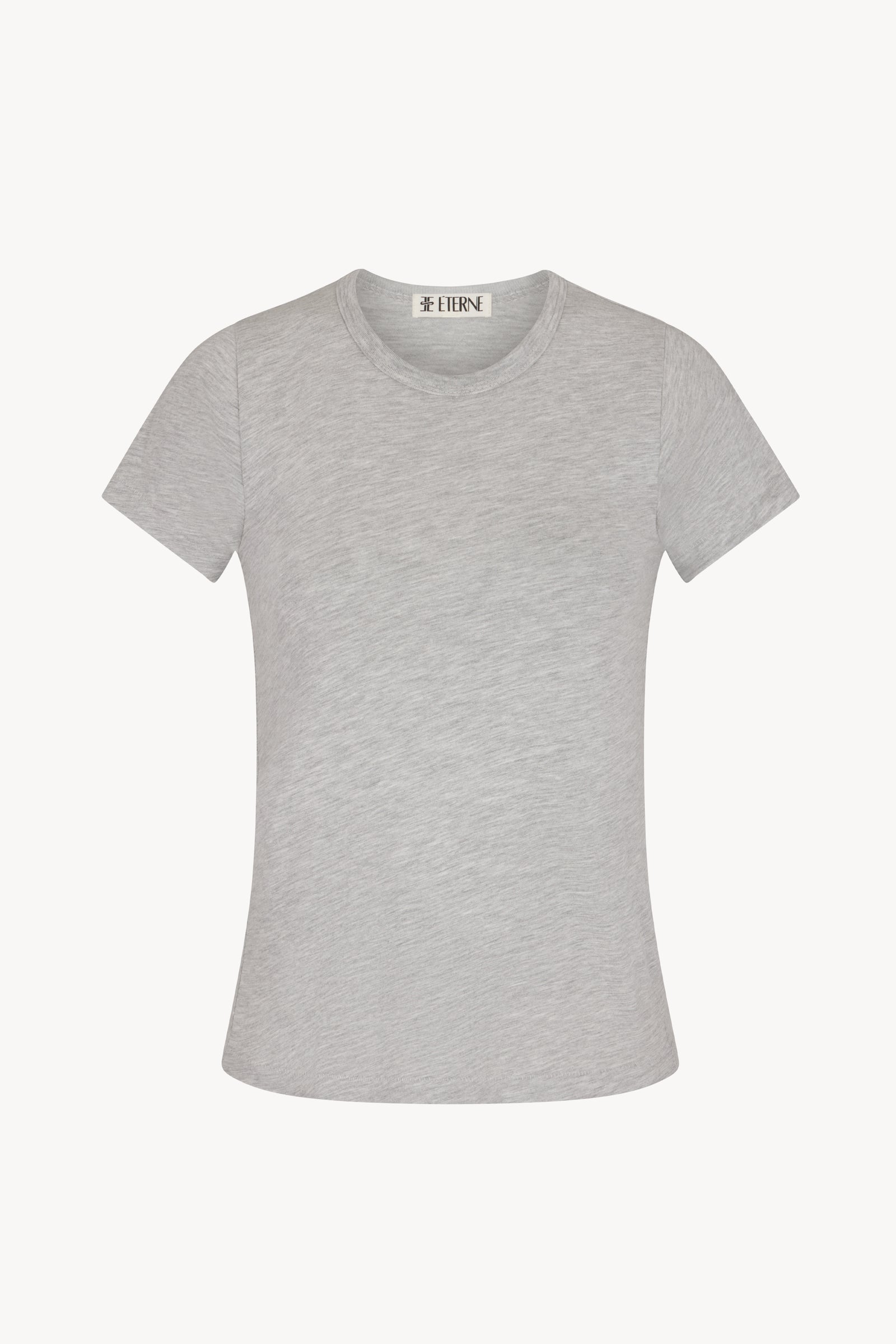 FITTED CREWNECK SHORT SLEEVE T-SHIRT - ÉTERNE