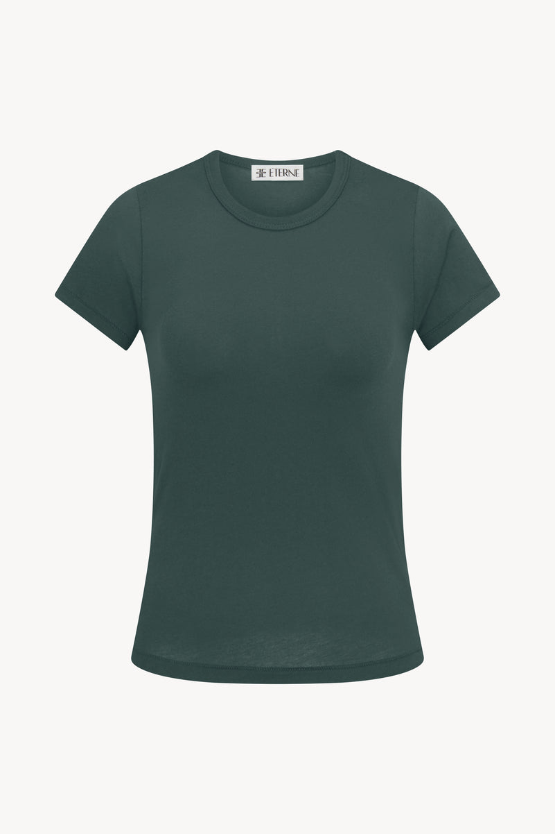 FITTED CREWNECK SHORT SLEEVE T-SHIRT