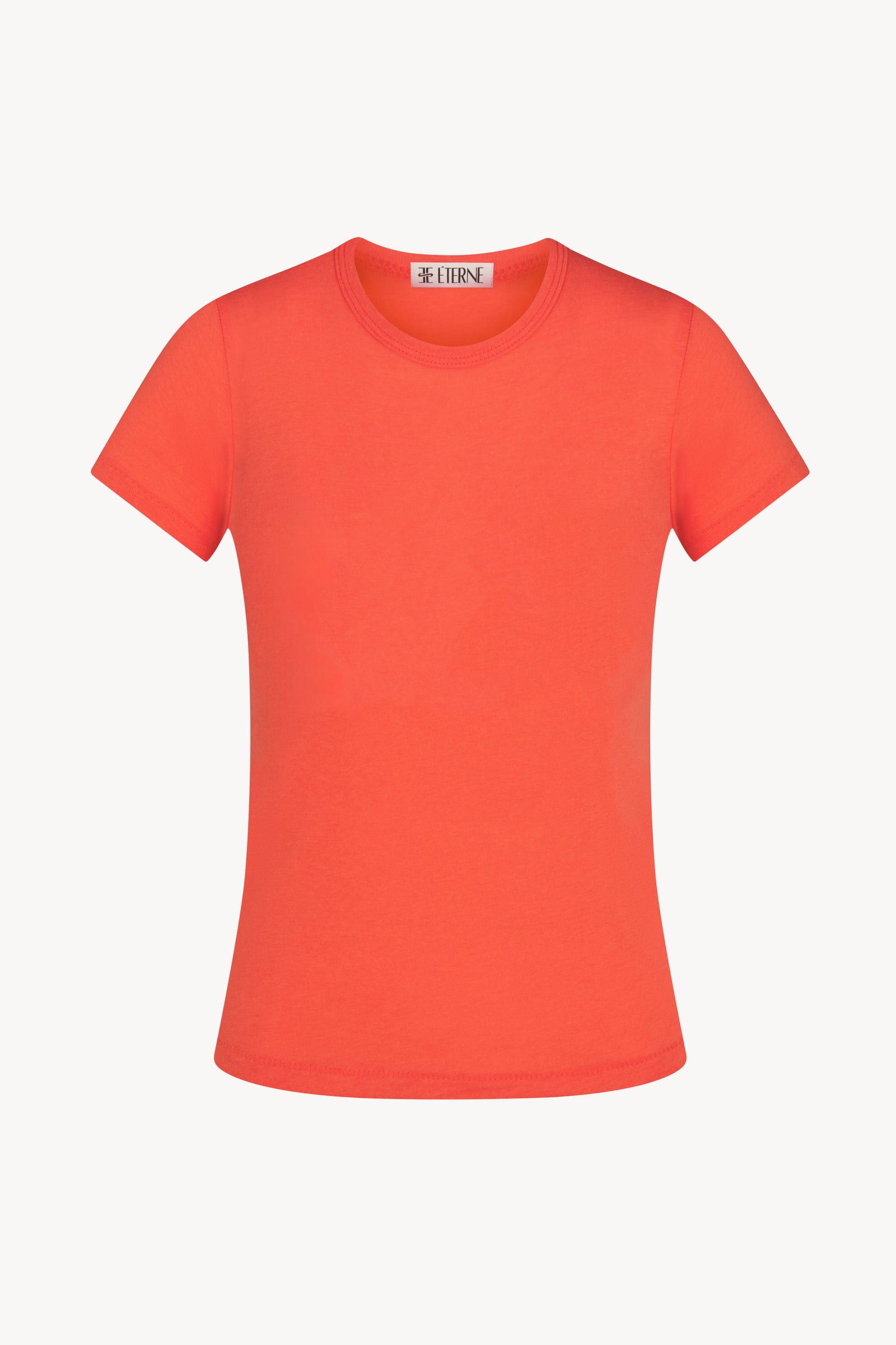 FITTED CREWNECK SHORT SLEEVE T-SHIRT - ÉTERNE