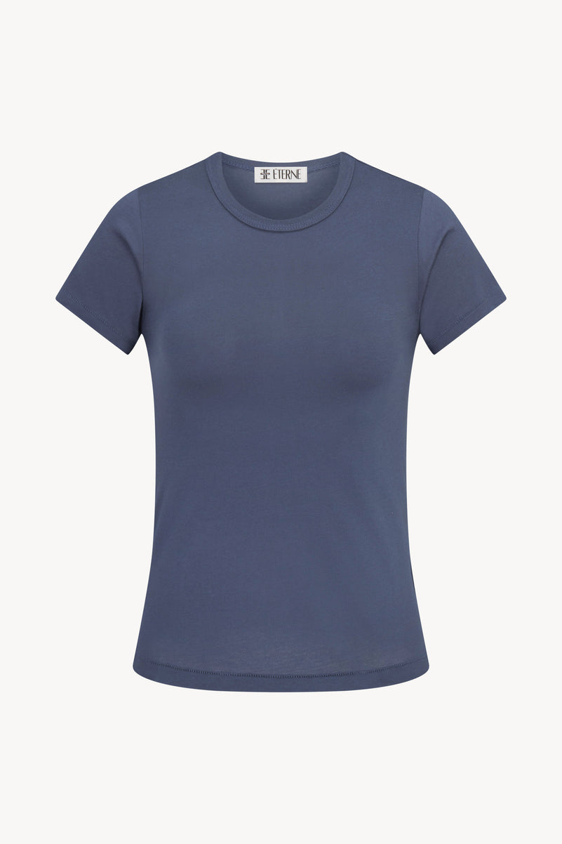 FITTED CREWNECK SHORT SLEEVE T-SHIRT