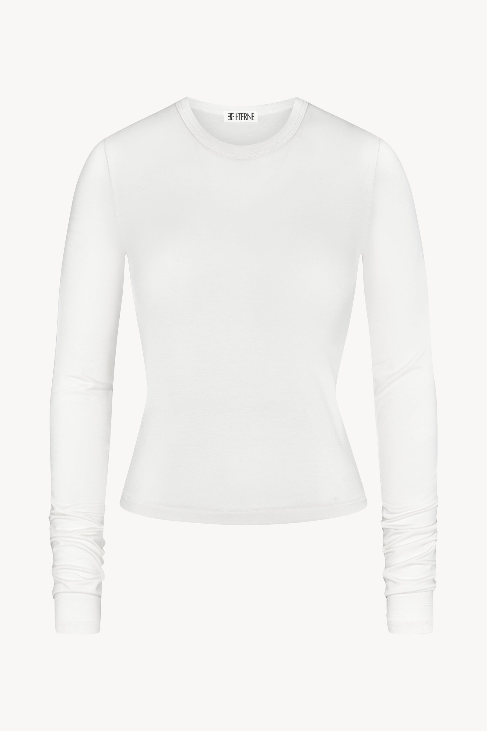 FITTED CREWNECK LONG SLEEVE T-SHIRT - ÉTERNE