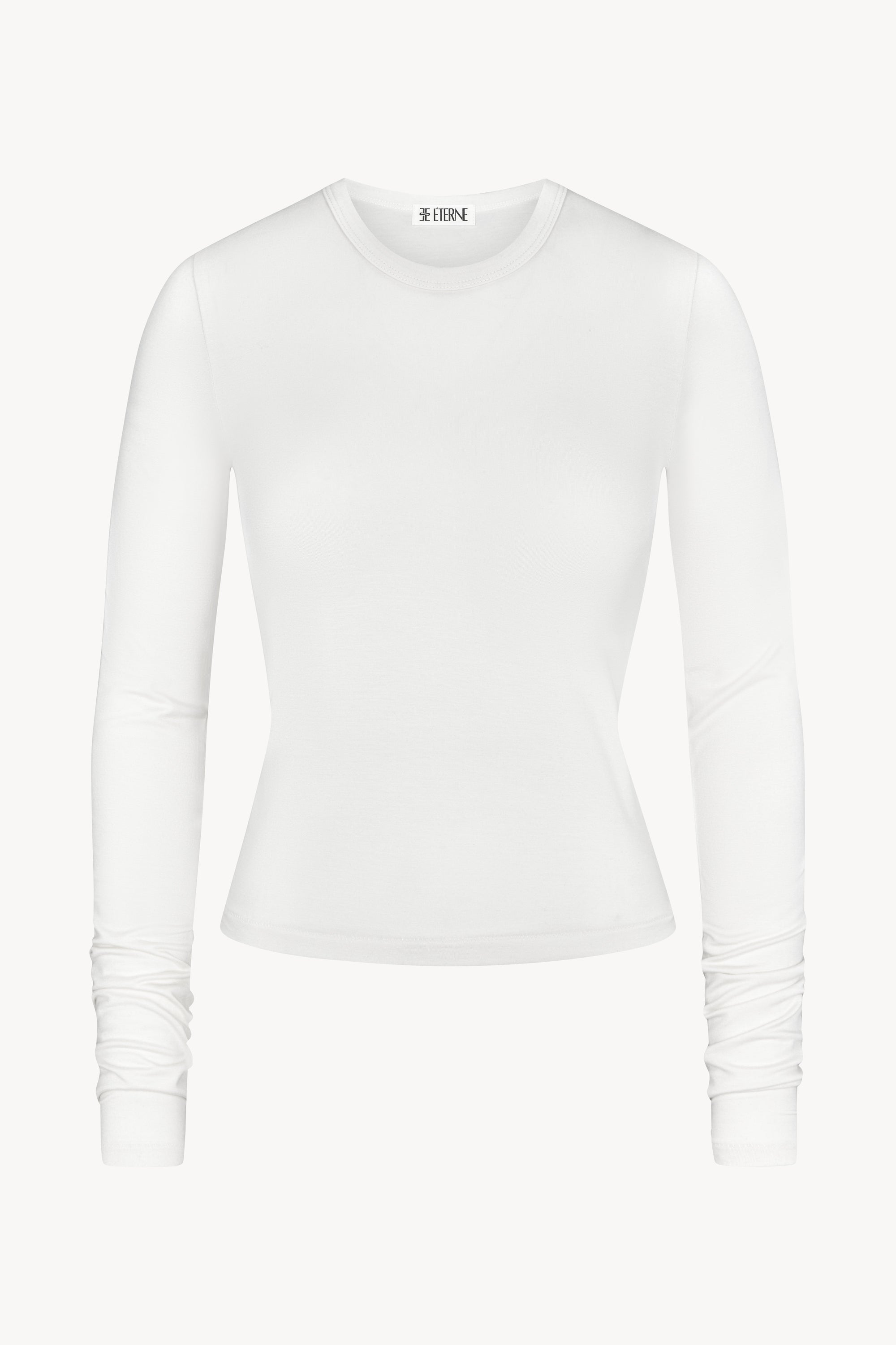 FITTED CREWNECK LONG SLEEVE T-SHIRT - ÉTERNE