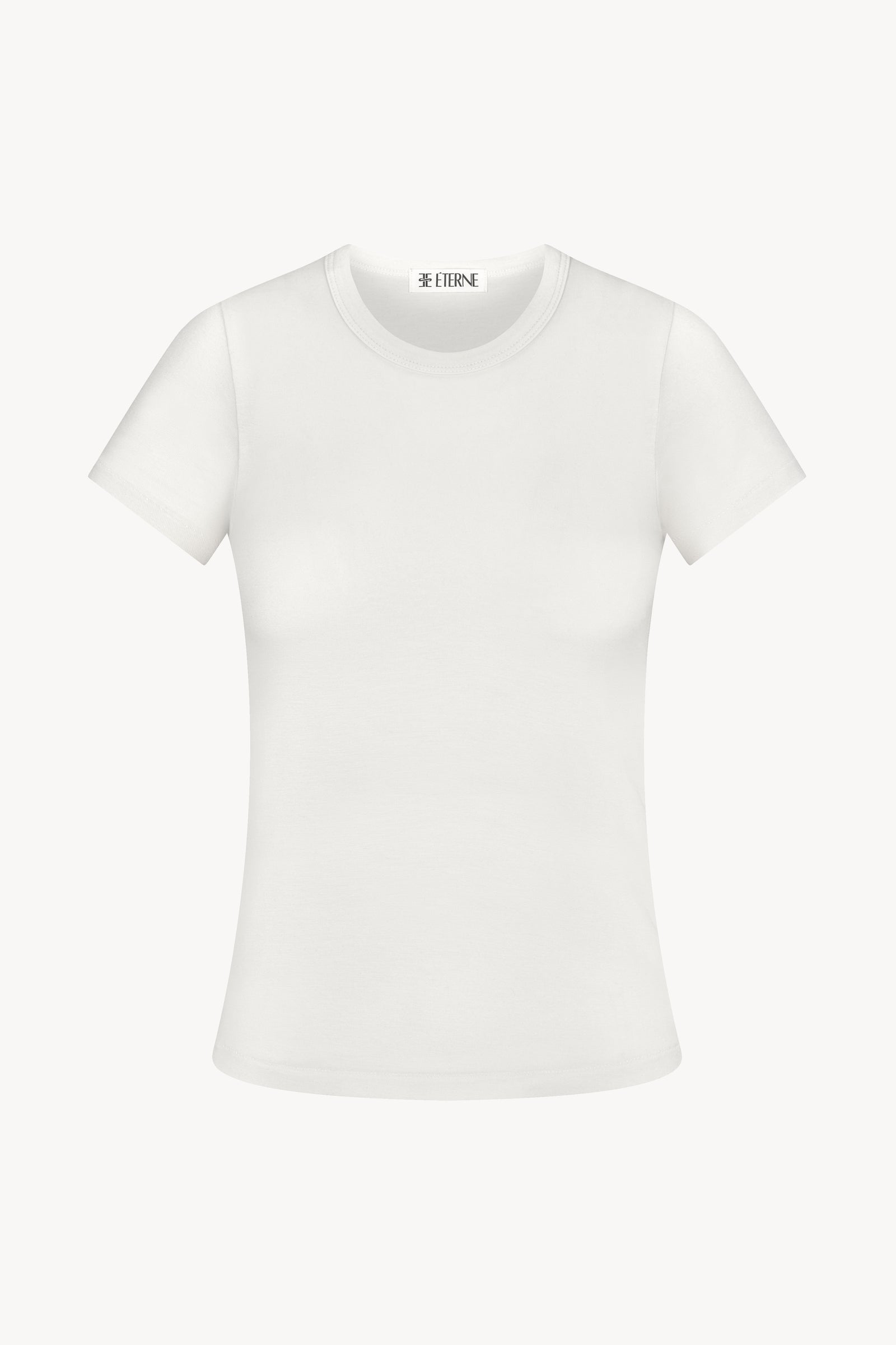 FITTED CREWNECK SHORT SLEEVE T-SHIRT - ÉTERNE
