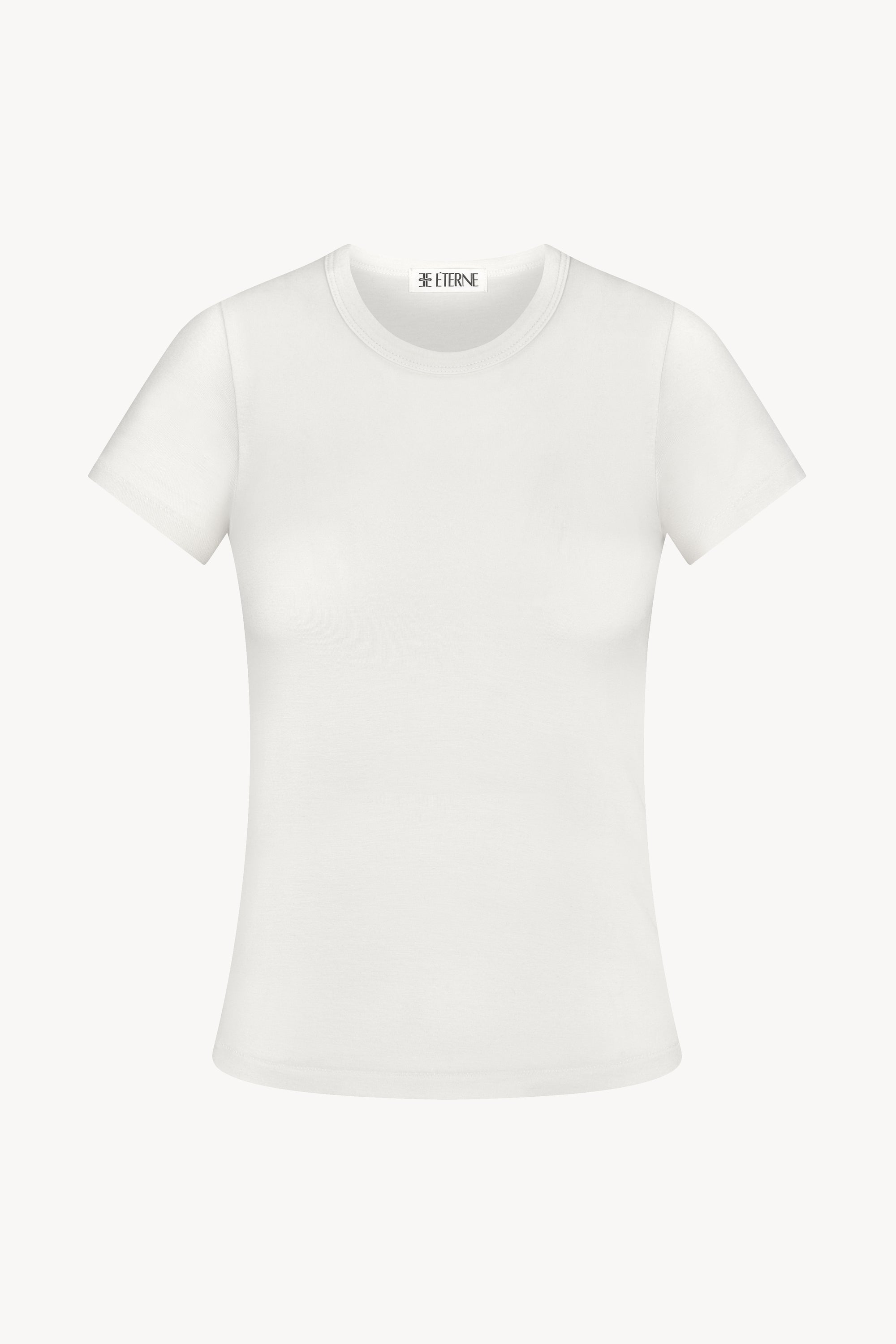 FITTED CREWNECK SHORT SLEEVE T-SHIRT - ÉTERNE