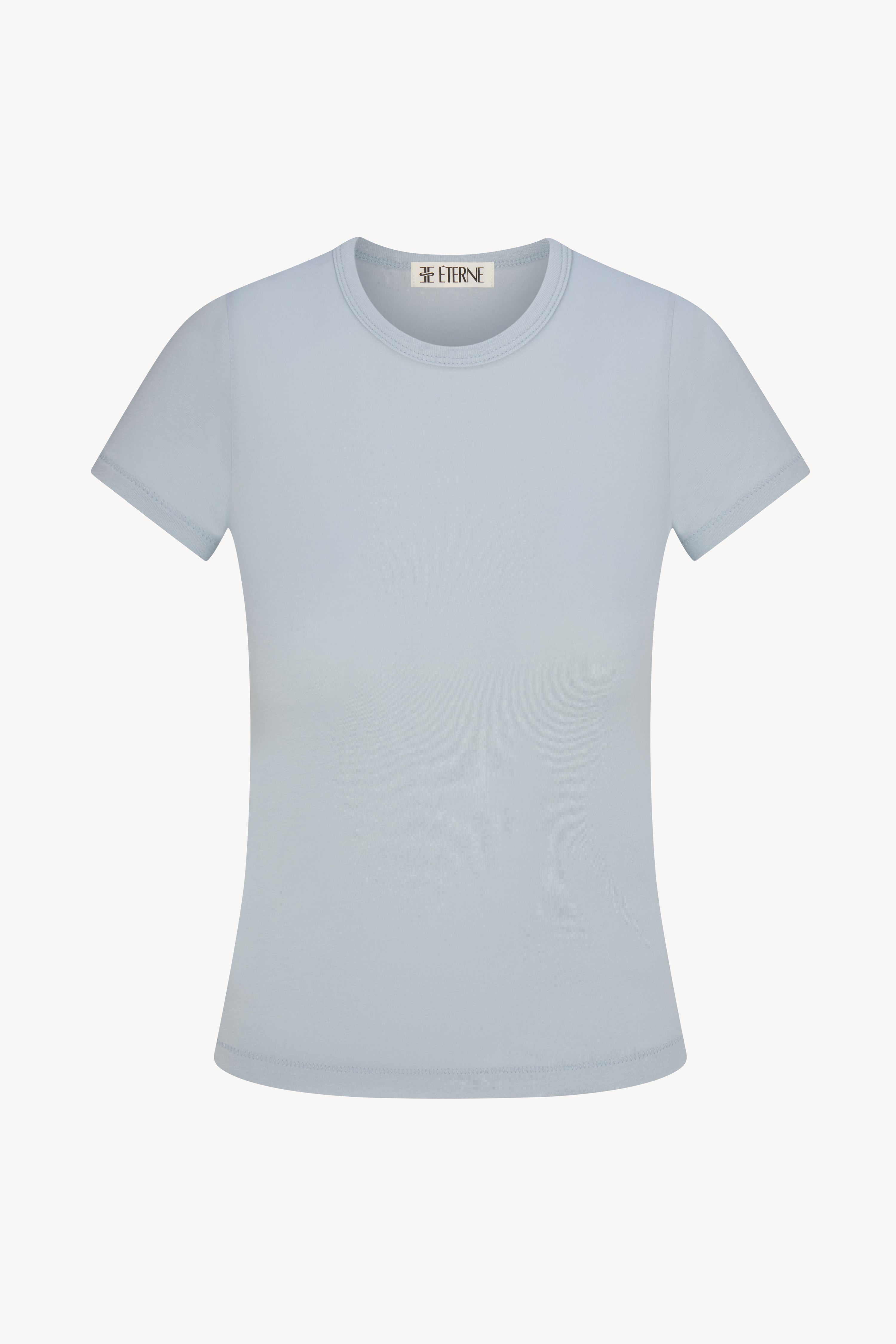 FITTED CREWNECK SHORT SLEEVE T-SHIRT - ÉTERNE